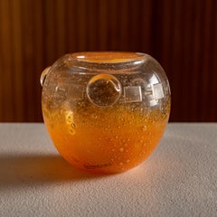 Un vase artistique en verre Art déco de Charles Schneider