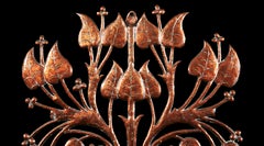 Arts & Crafts Beaten Copper Wall Light