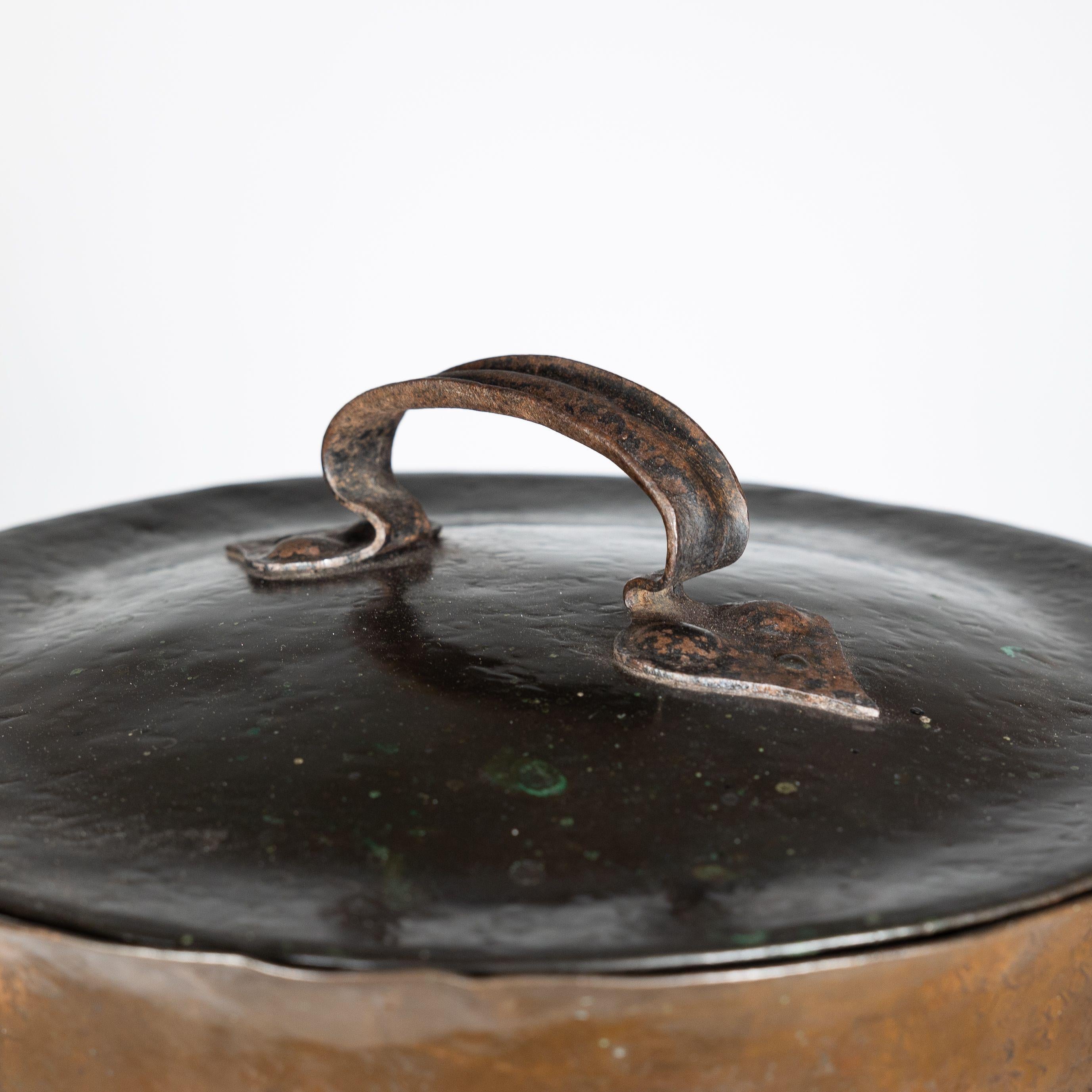 Brass An Arts and Crafts brass coal bucket For Sale