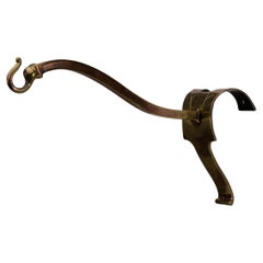 Used An Arts and Crafts brass picture rail wall light