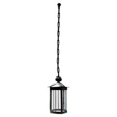 An Arts and Crafts Copper Hall Lantern