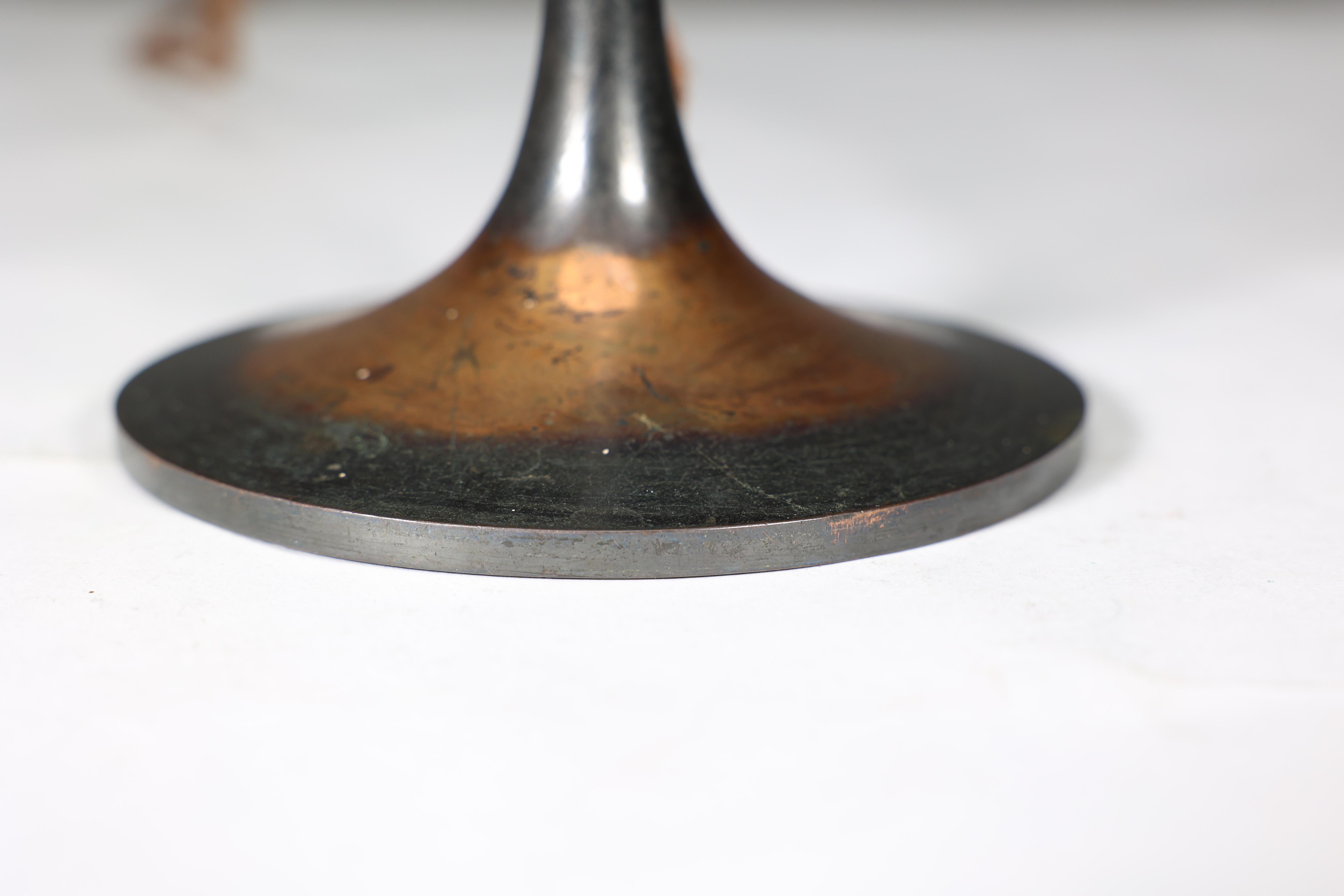 Eine Arts and Crafts-Tischlampe aus Kupfer, professionell neu verkabelt im Angebot 7
