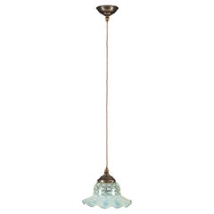 An Arts and Crafts Opaline Glass Pendant Hanging Light