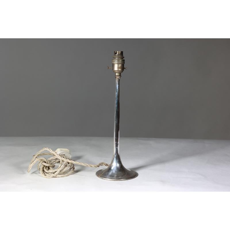 Arts and Crafts Dryad in the style of. A simple Arts & Crafts silver plated table lamp. For Sale