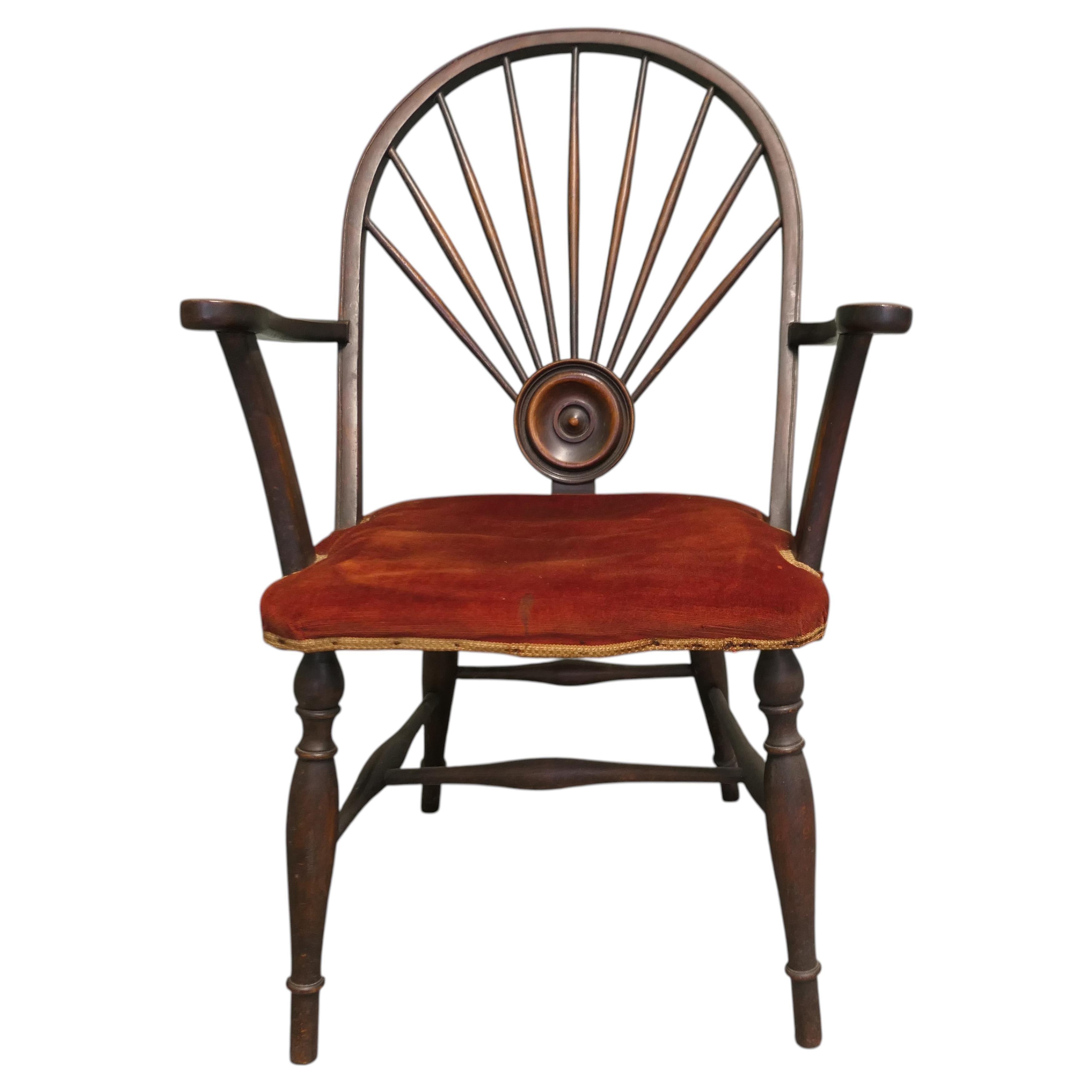 An Arts and Crafts Windsor Carver Chair This is a one off piece