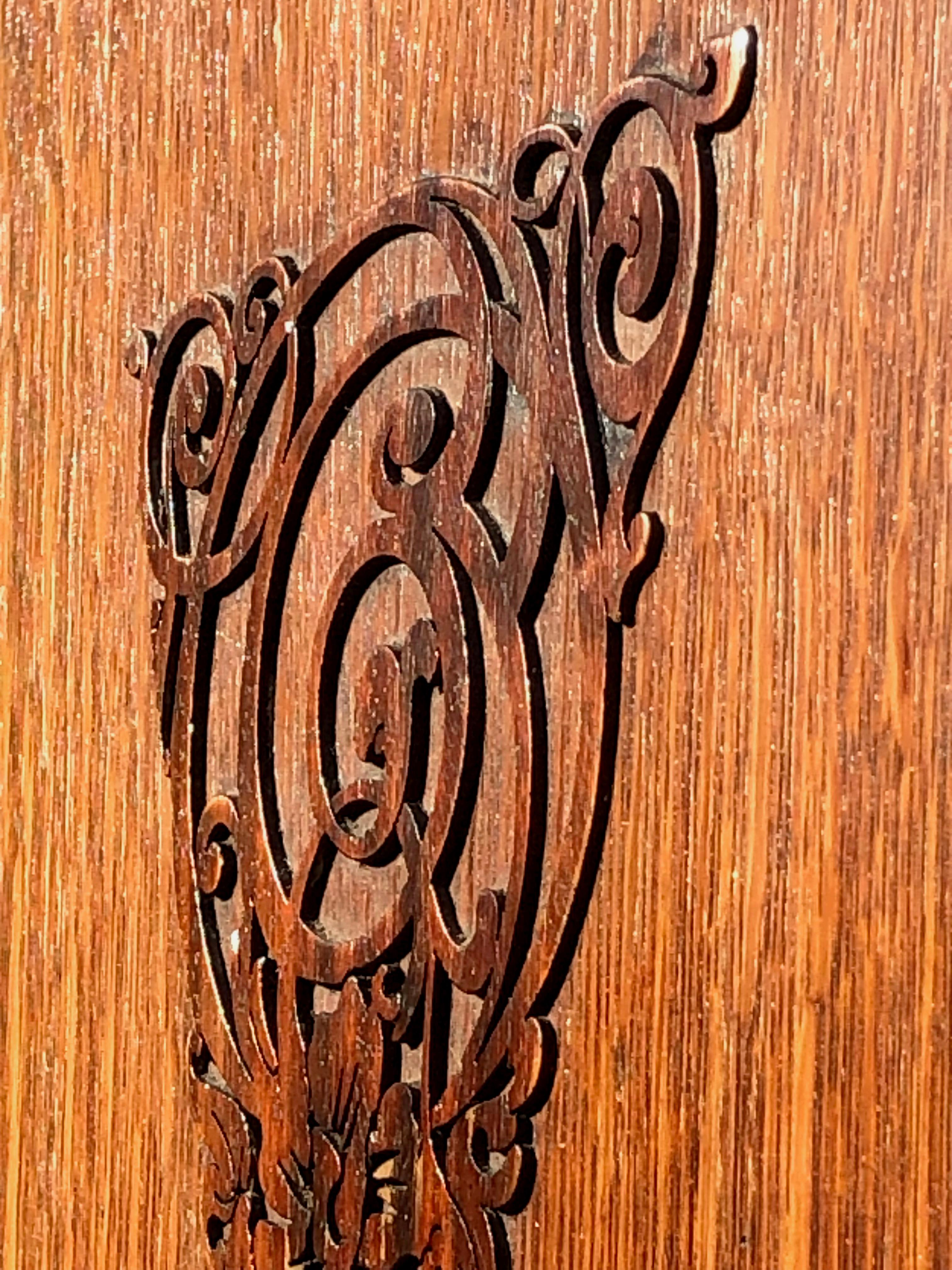 An ARTS & CRAFTS / ART NOUVEAU Wardrobe CABINET by HARRIS LEBUS, England 1900 For Sale 8