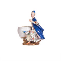 Assembled Pmeair of Meissen Porcelain Figural Salts