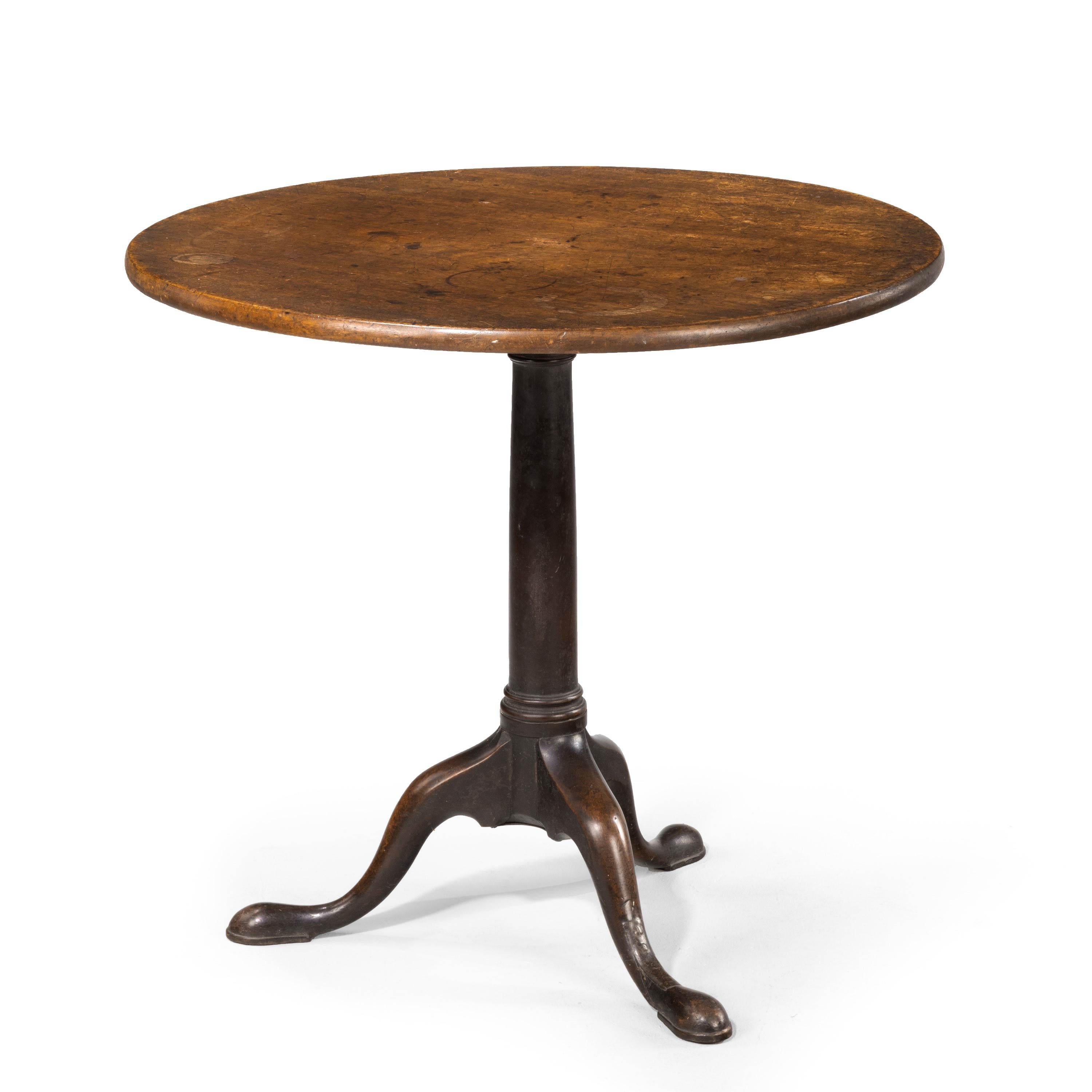 Attractive George III Period Mahogany Tilt Topped Table In Good Condition In Peterborough, Northamptonshire