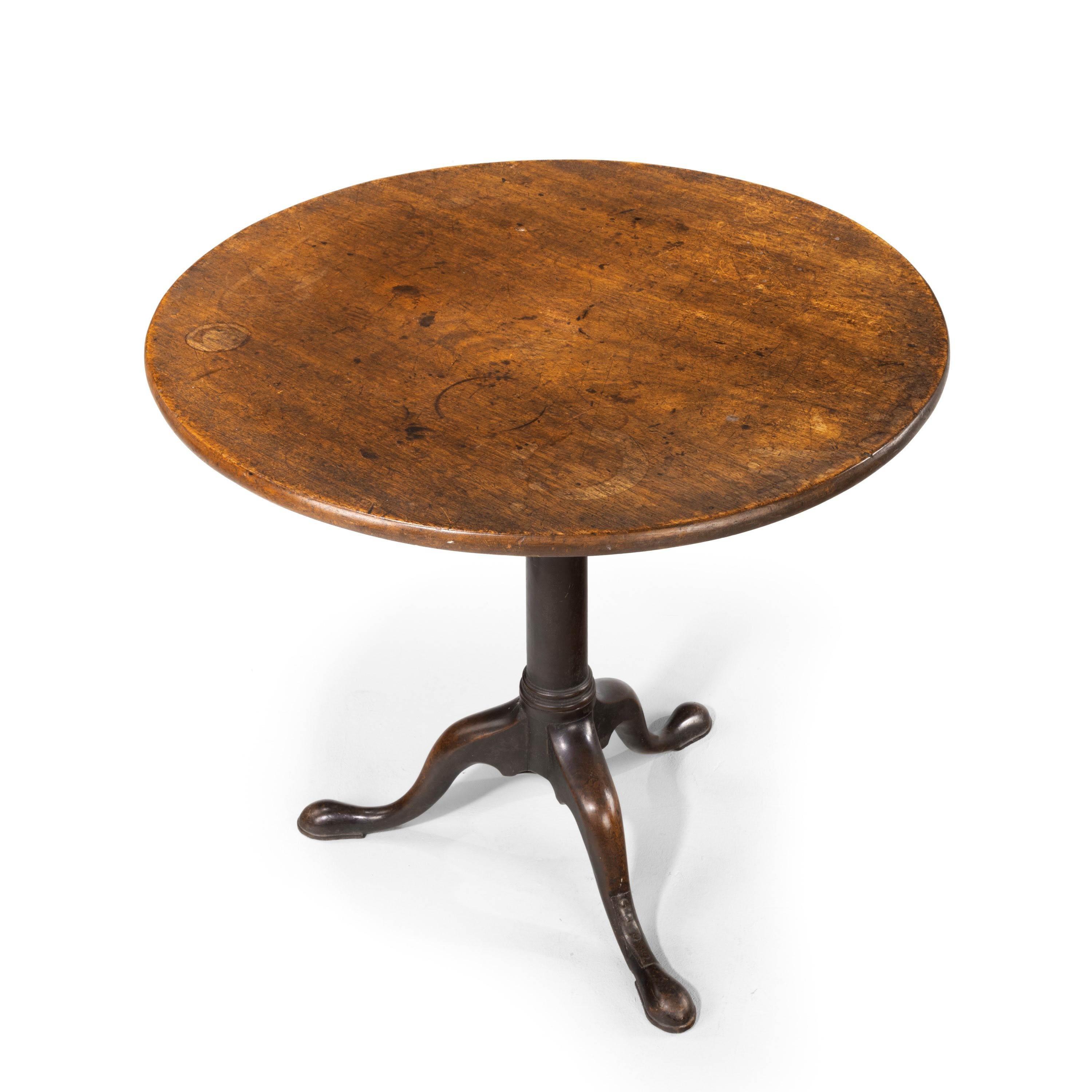 Attractive George III Period Mahogany Tilt Topped Table 1