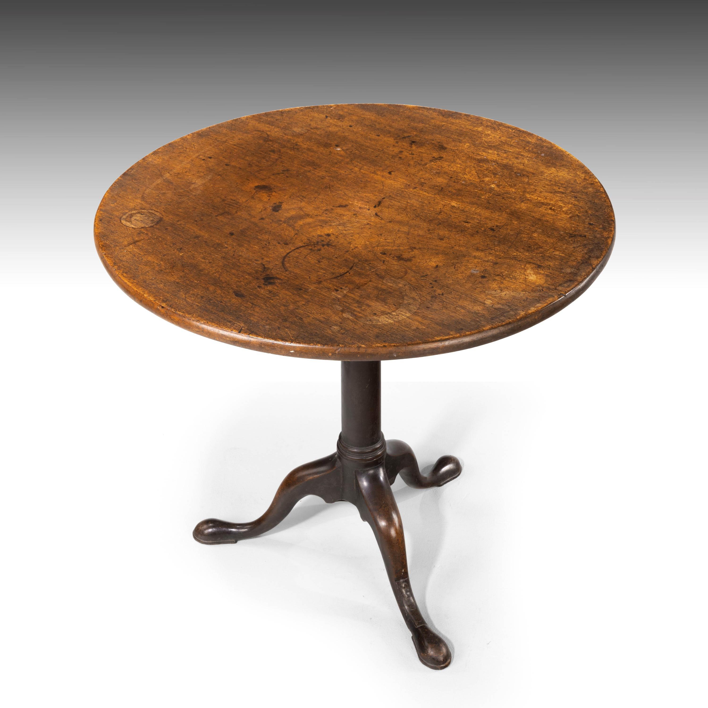 Attractive George III Period Mahogany Tilt Topped Table 2