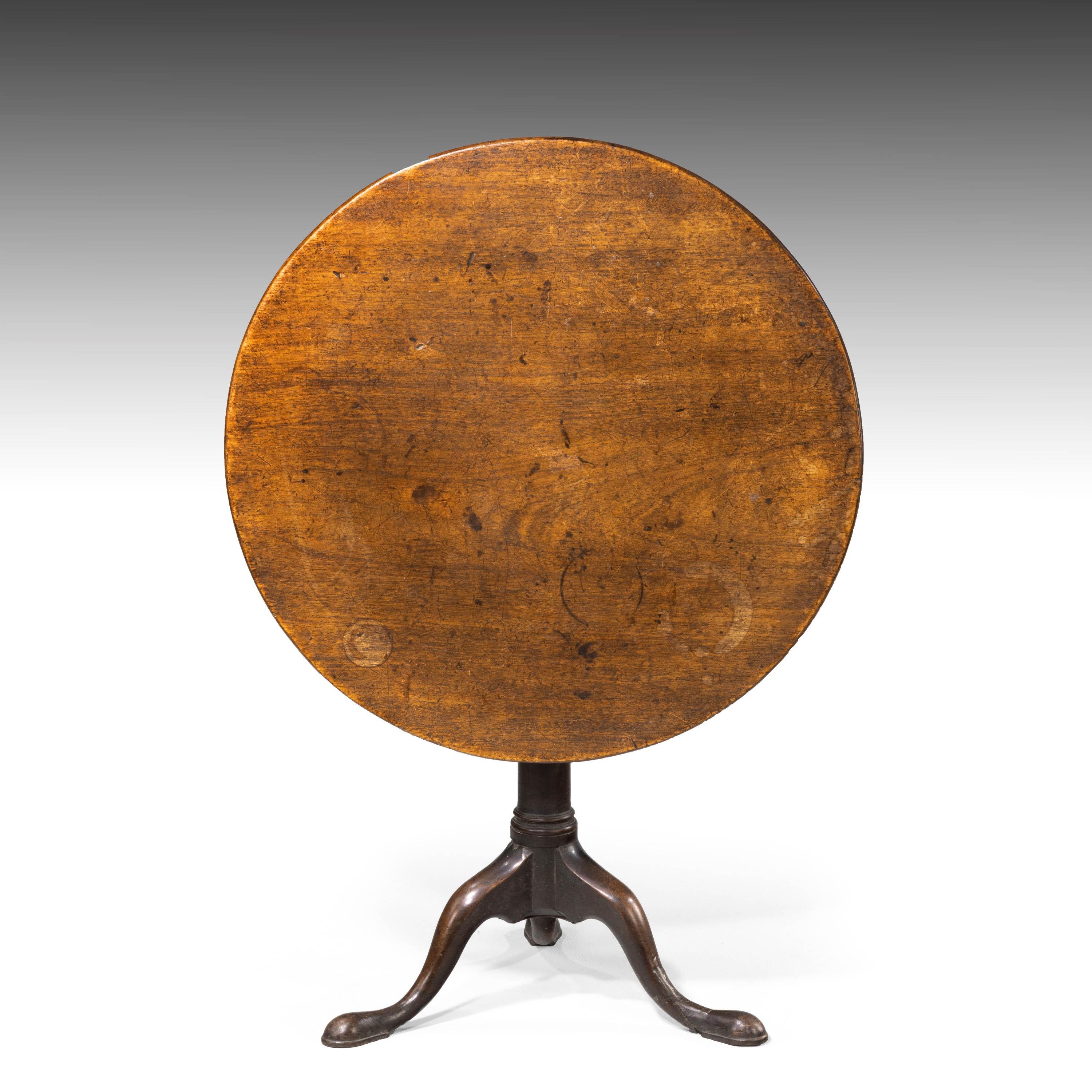 Attractive George III Period Mahogany Tilt Topped Table 4