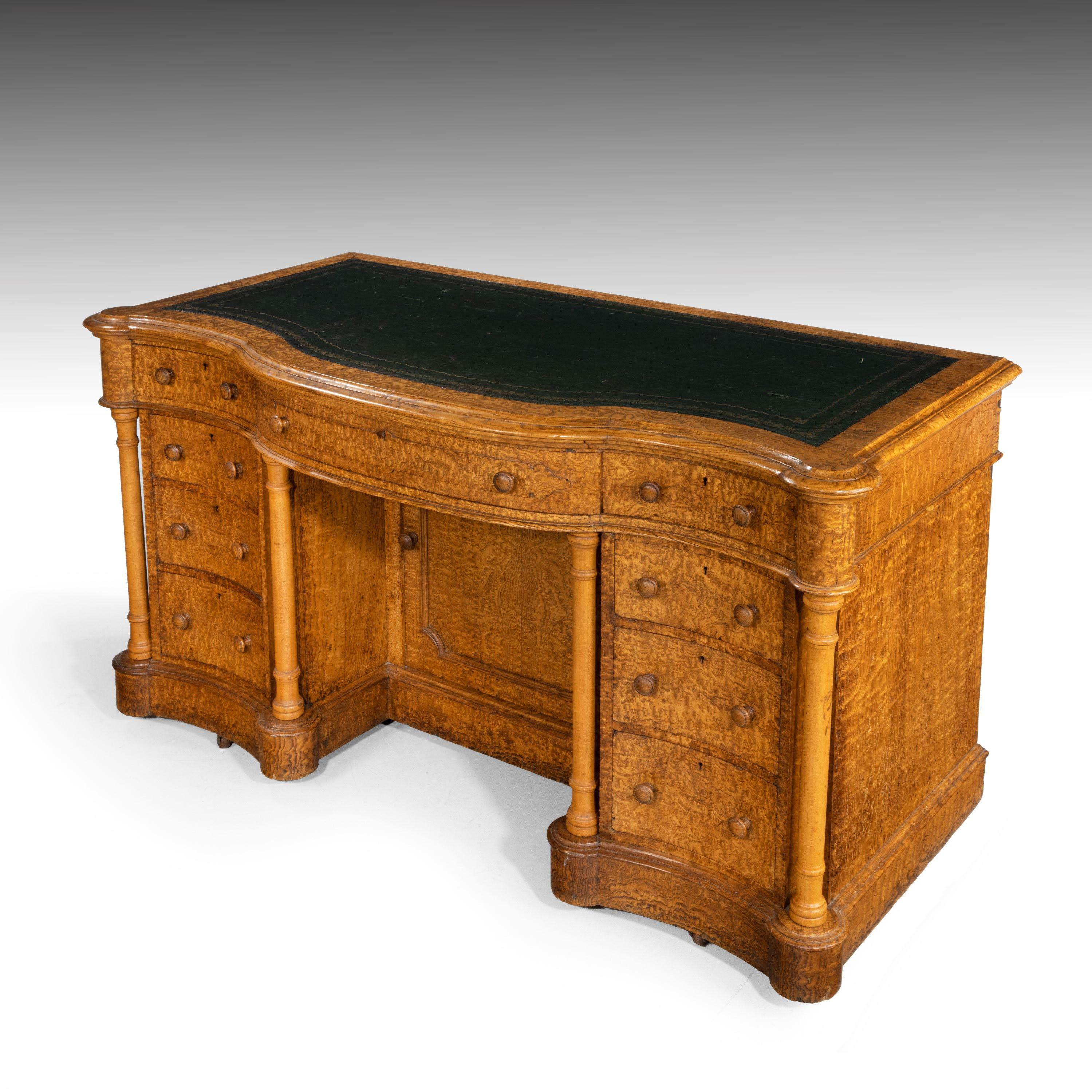 Attractive Late 19th Century Kneehole Desk by Taylor and Sons of Bond Street 4