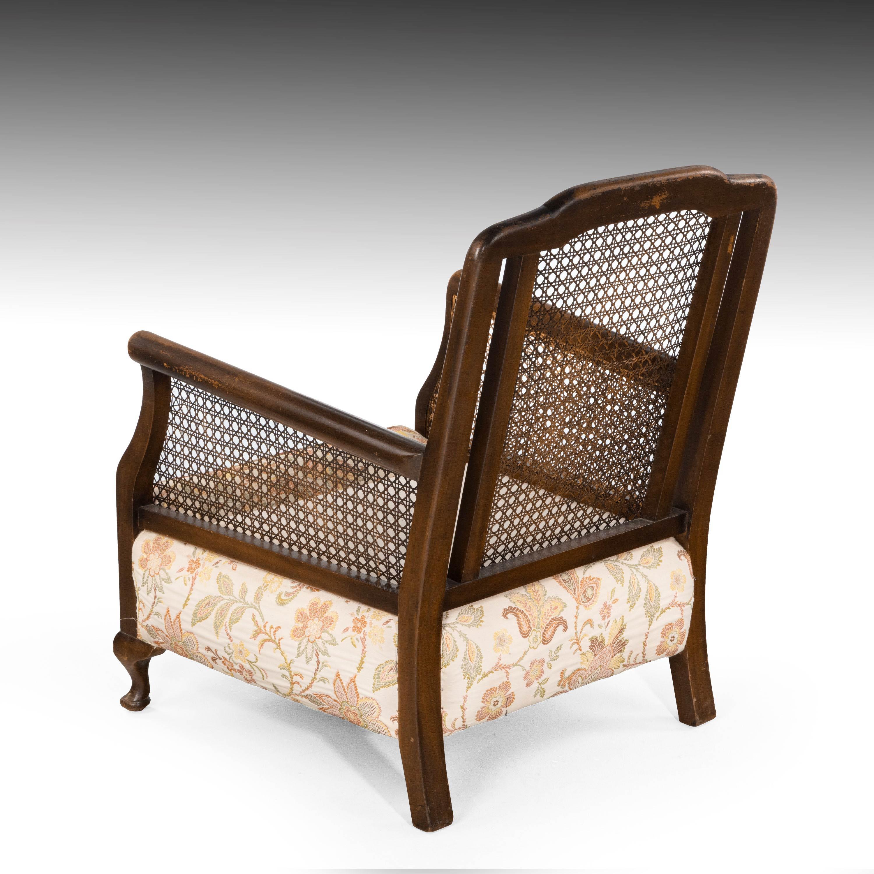 Attractive Late 20th Century Pair of Mahogany and Canework Chairs 5