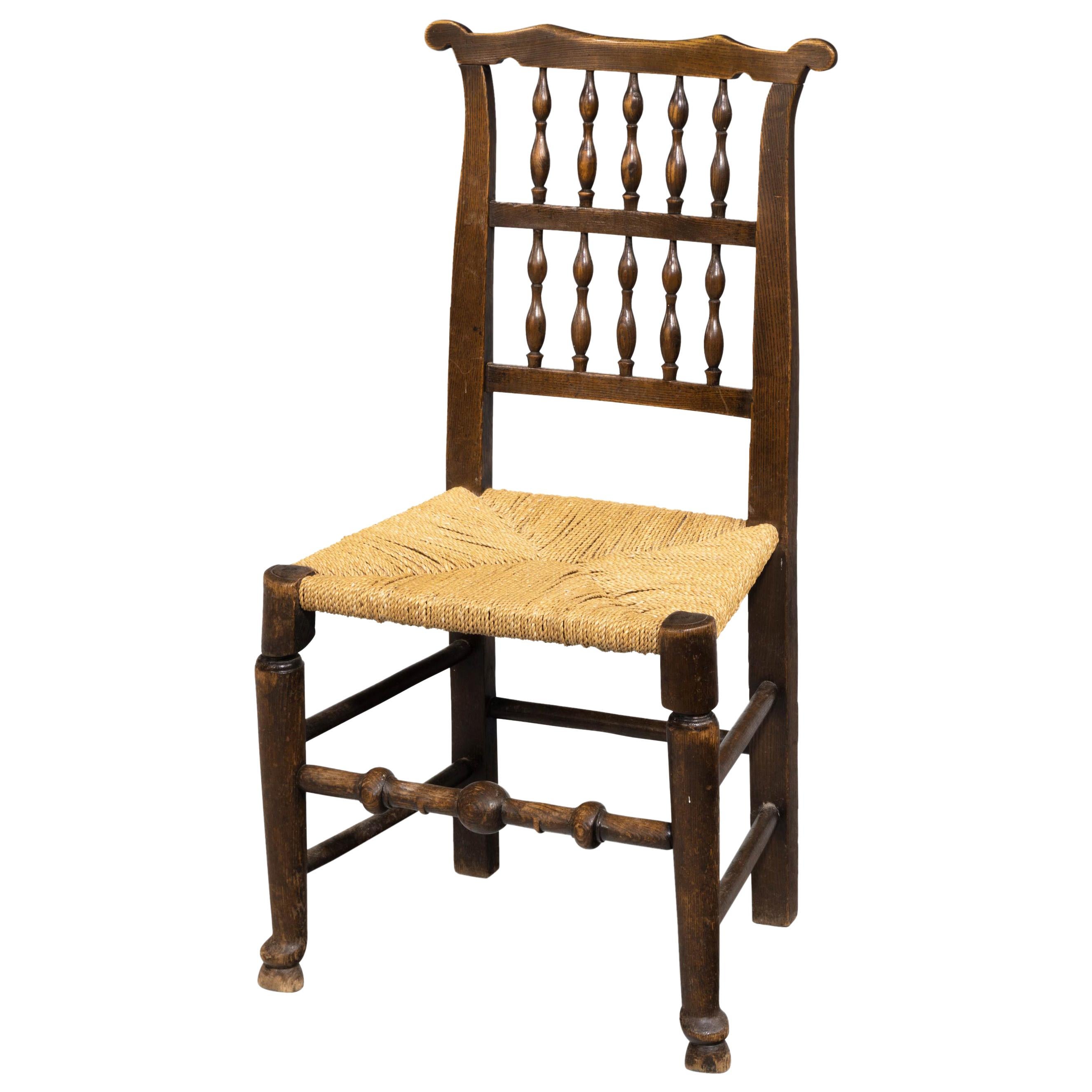 Attractive Mid-19th Century Elm Spindleback Chair