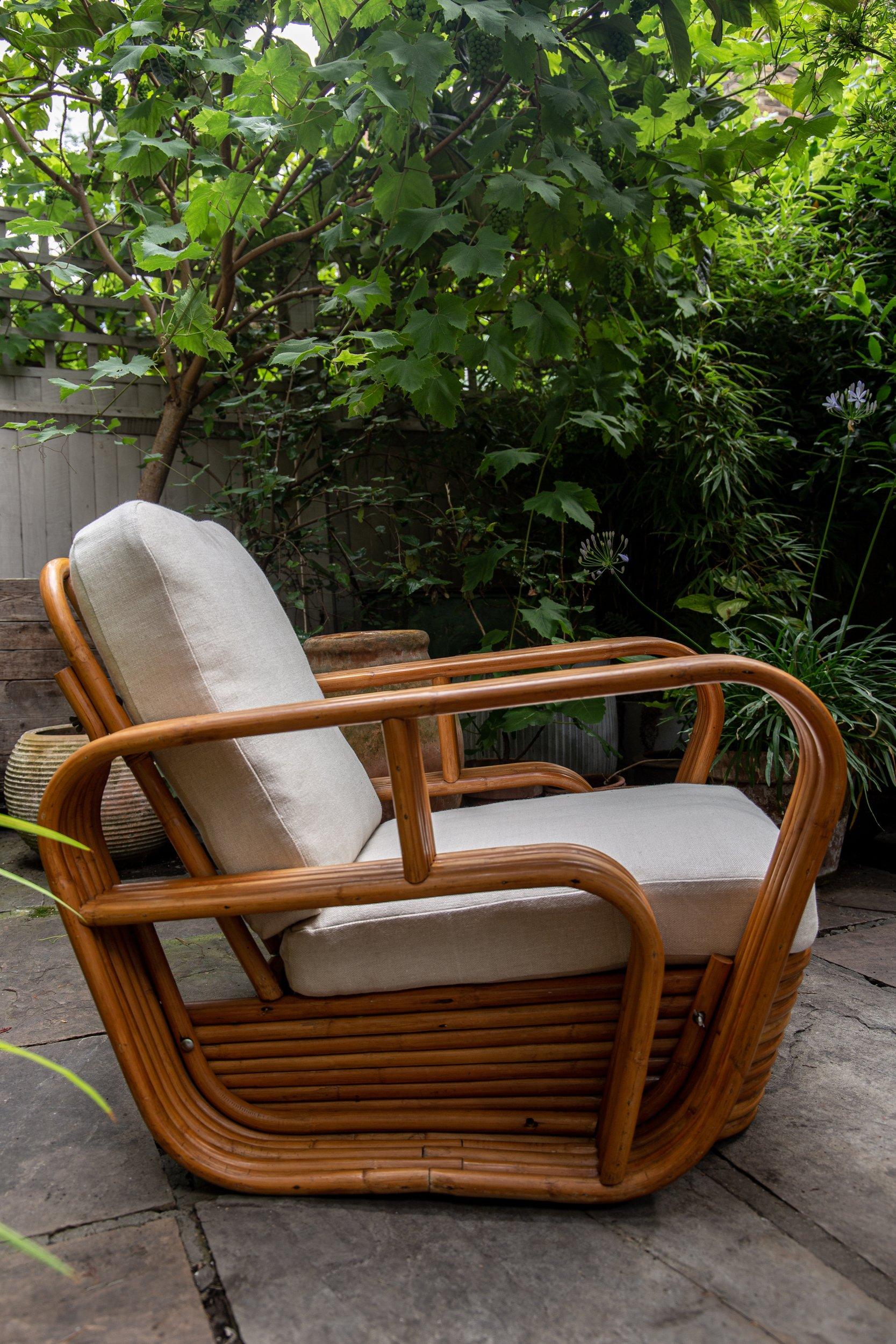 American Attributed Paul Frankl Pretzel Chair, Original Art Deco Period