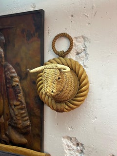 Audoux Minet Rope and Rattan Bull Head