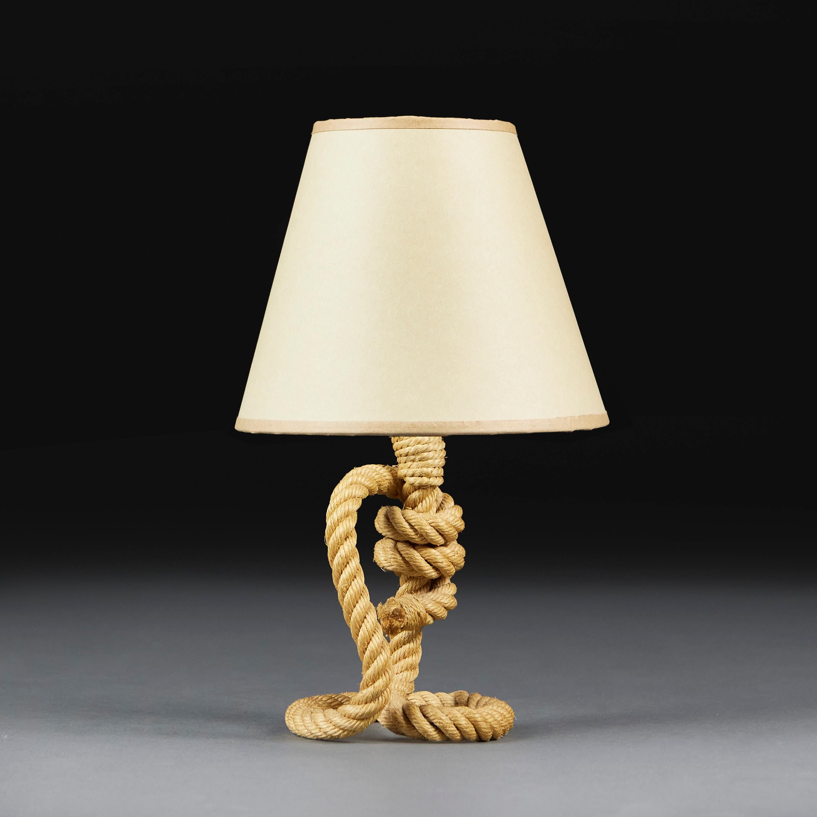 An Audoux Minet Rope Lamp In Good Condition In London, GB