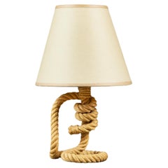 Vintage An Audoux Minet Rope Lamp