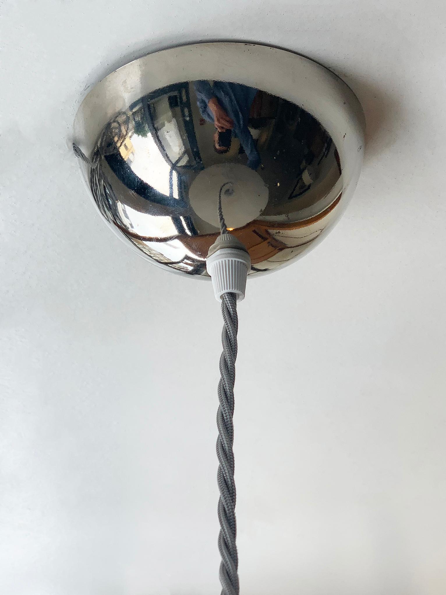 Chrome 'Aurora' Ceiling Light by Olle Andersson