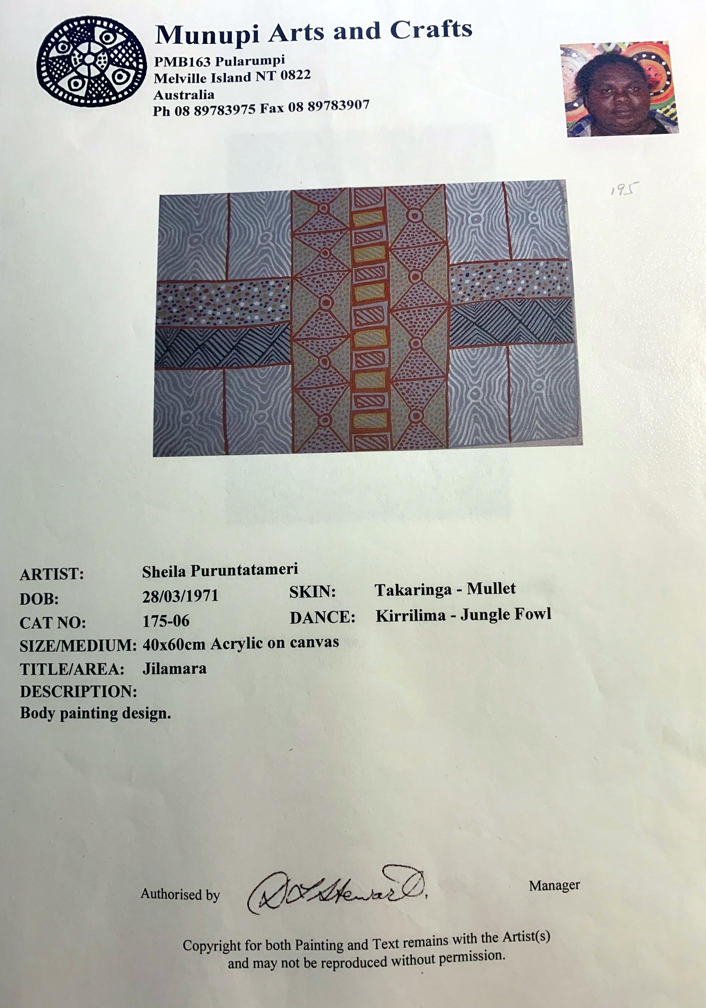 Un diseño aborigen australiano de pintura corporal Tribal