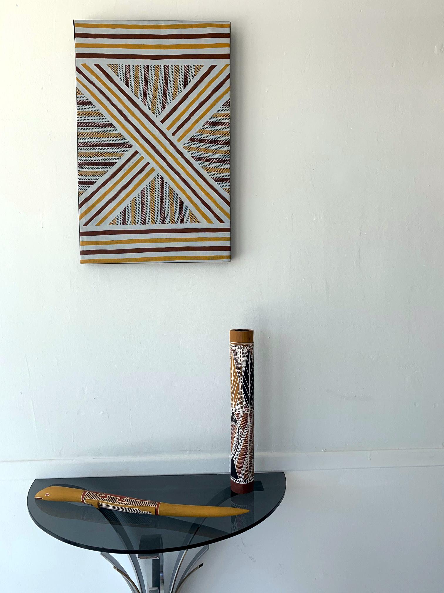 An Australian Aboriginal Painting from Elcho Island In Good Condition For Sale In Atlanta, GA