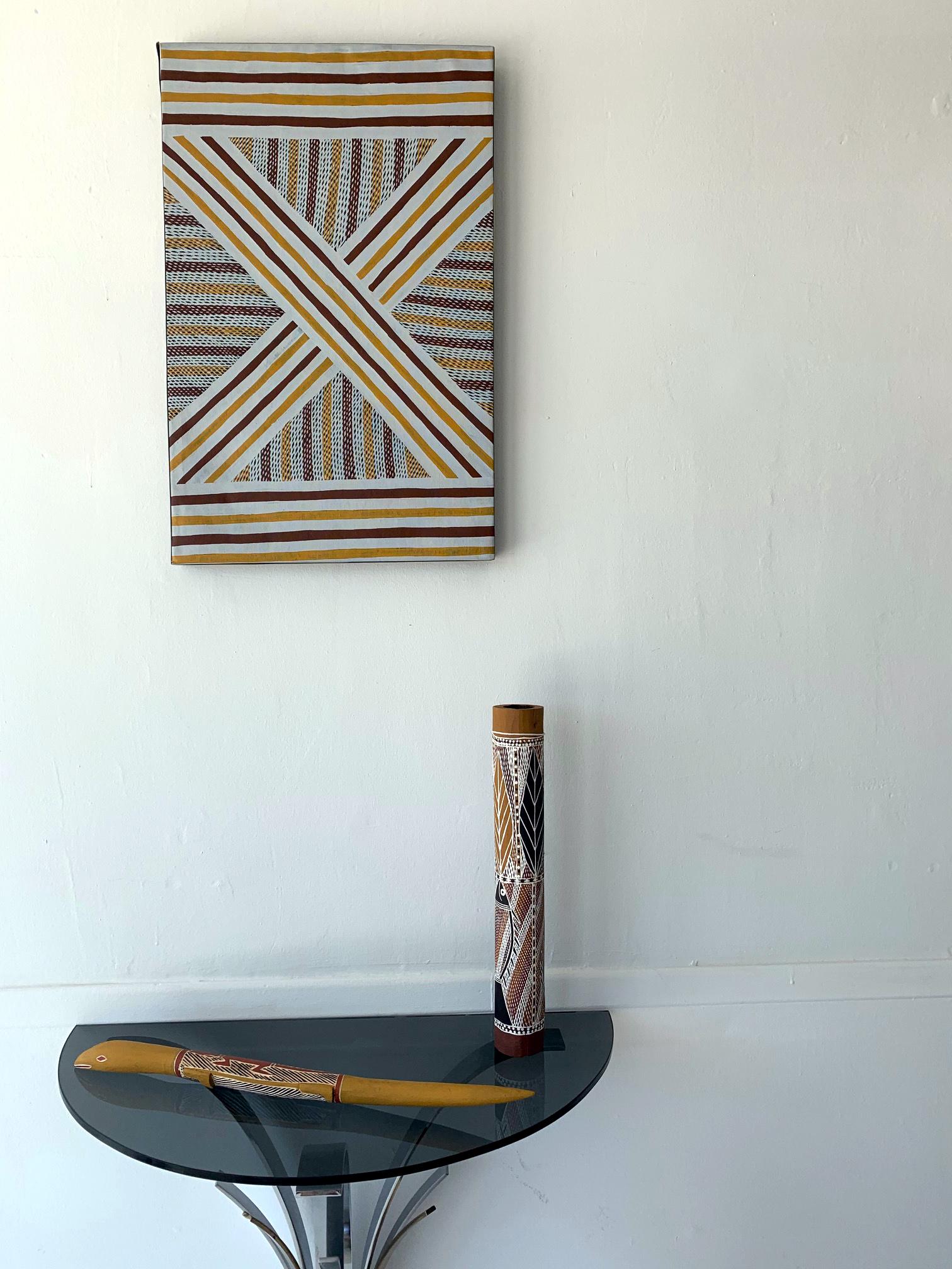 Una pintura aborigen australiana de la isla Elcho Australiano en venta