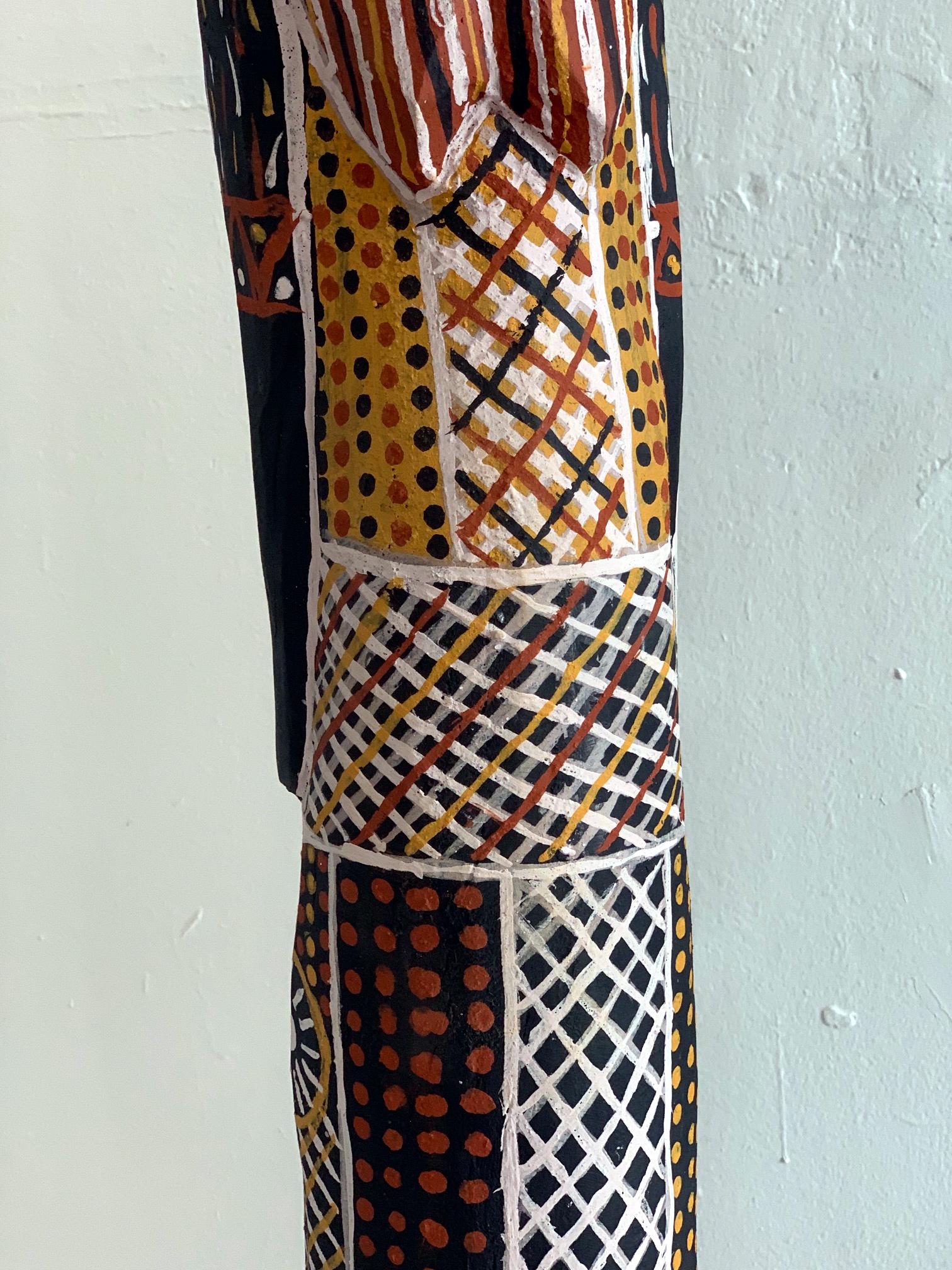 Australian Aboriginal Primordial Ancestor Couple Statues from Tiwi Island In Good Condition In Atlanta, GA