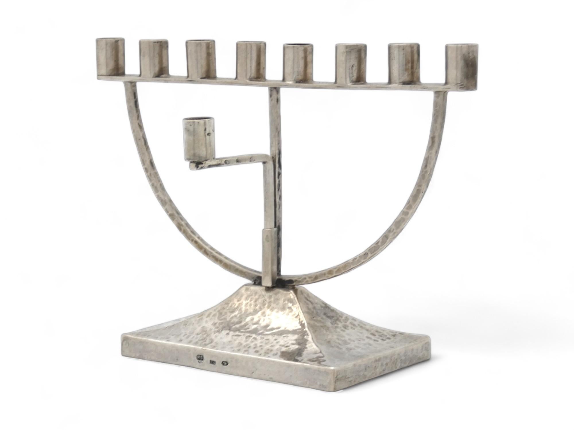 Hammered An Austrian Hanukkah Lamp for Children , Circa 1925 For Sale