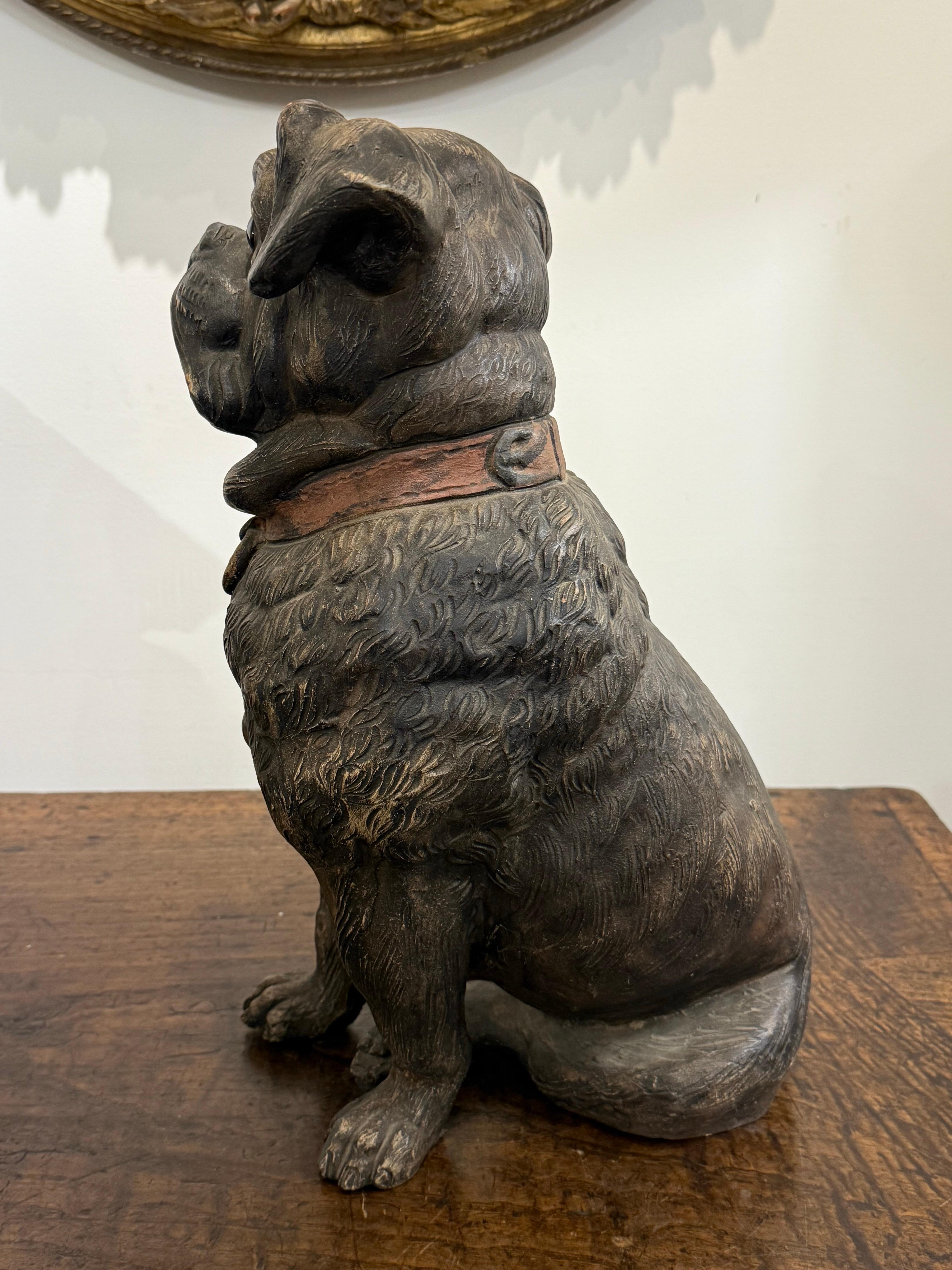 Austriaco Carlino austriaco in terracotta dipinta, CIRCA 1900 in vendita