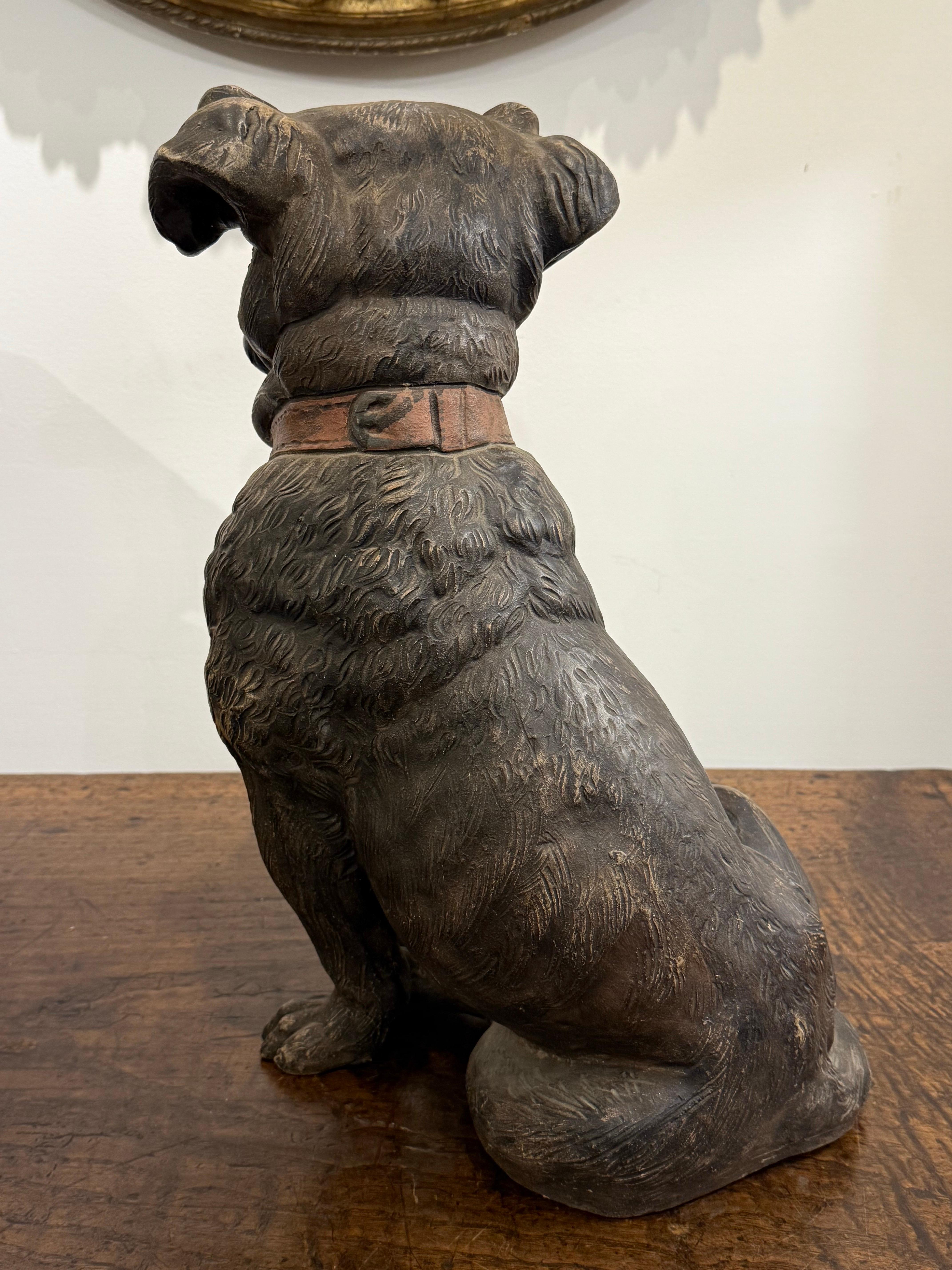 Calco Carlino austriaco in terracotta dipinta, CIRCA 1900 in vendita