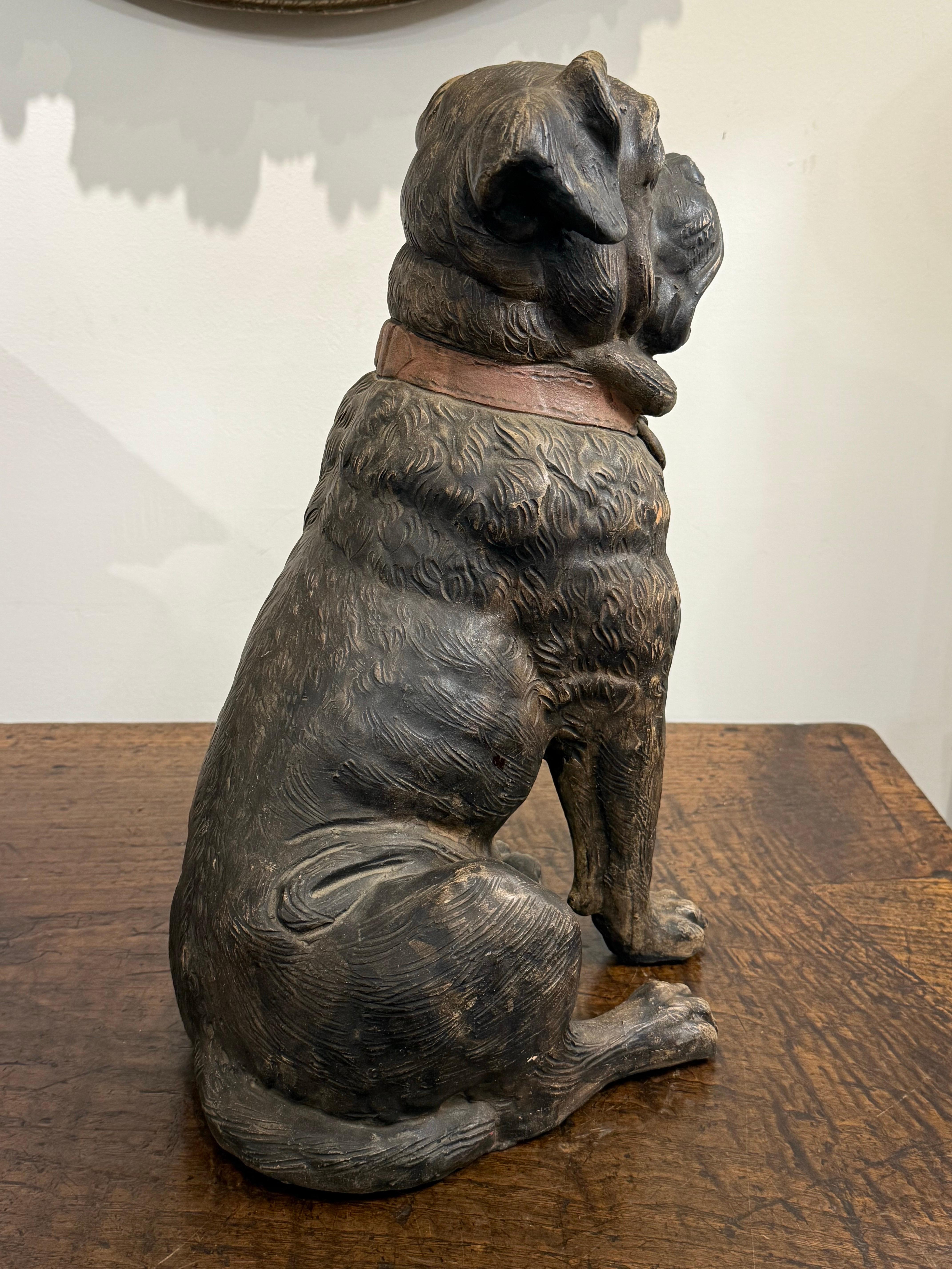 XX secolo Carlino austriaco in terracotta dipinta, CIRCA 1900 in vendita