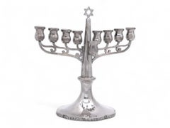 An Austrian Silver Hanukkah Menorah, Circa early 20th Century