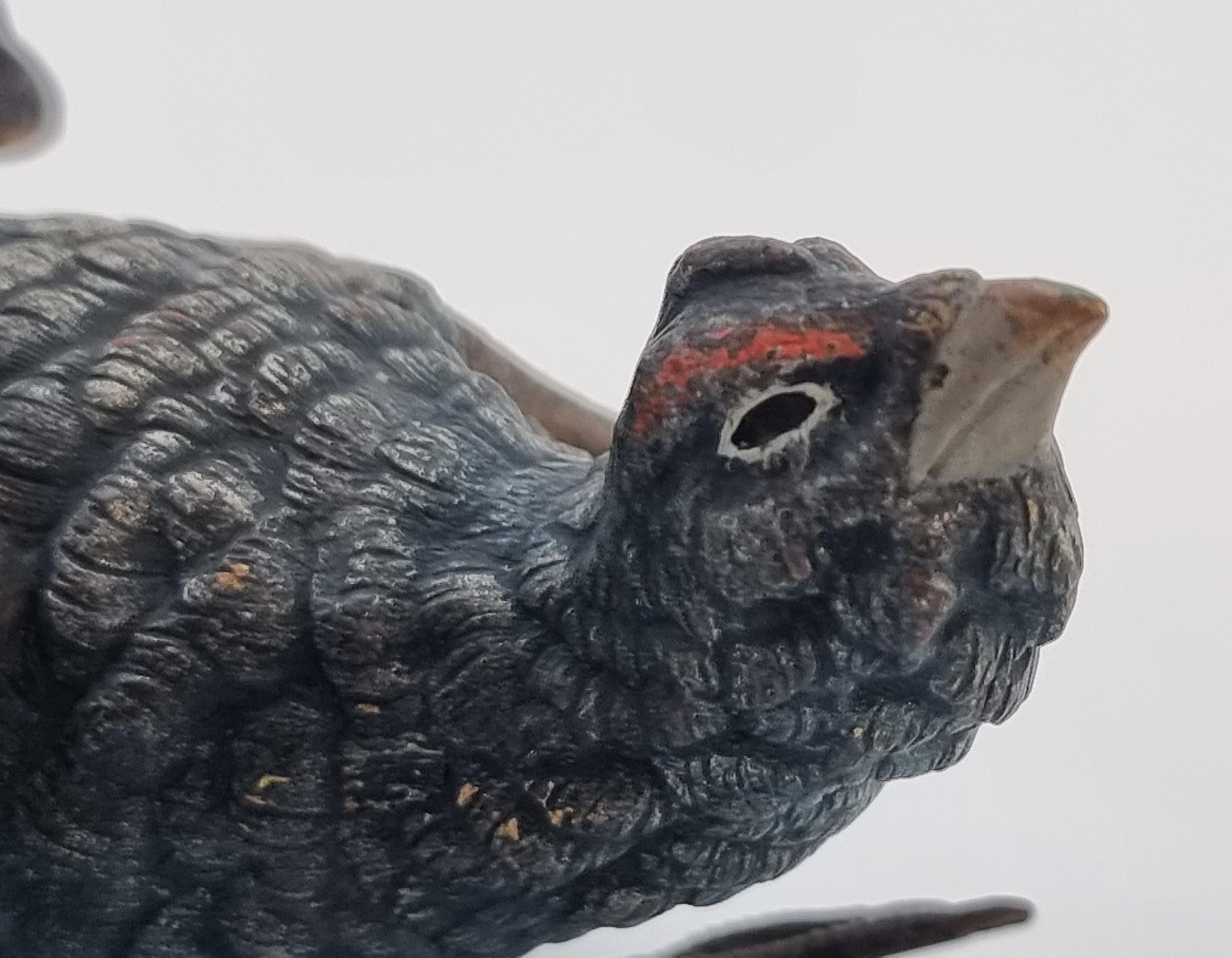 20ième siècle Une étude d'une capercaillie autrichienne de Vienne de la fin du 19e siècle en bronze peint à froid en vente