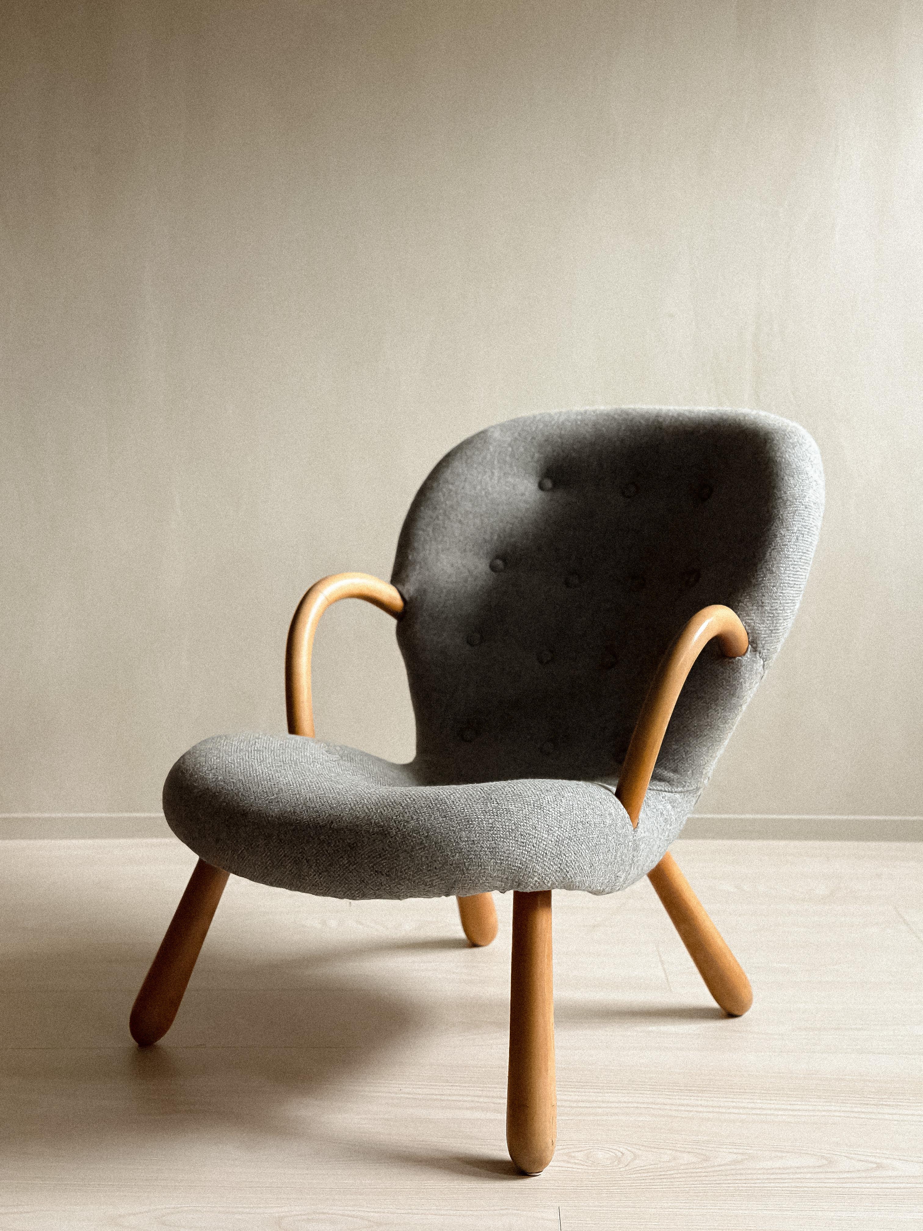 Mid-Century Modern A Vintage Clam Chair, by Arnold Madsen for Vik & Blindheim, Norway 1953