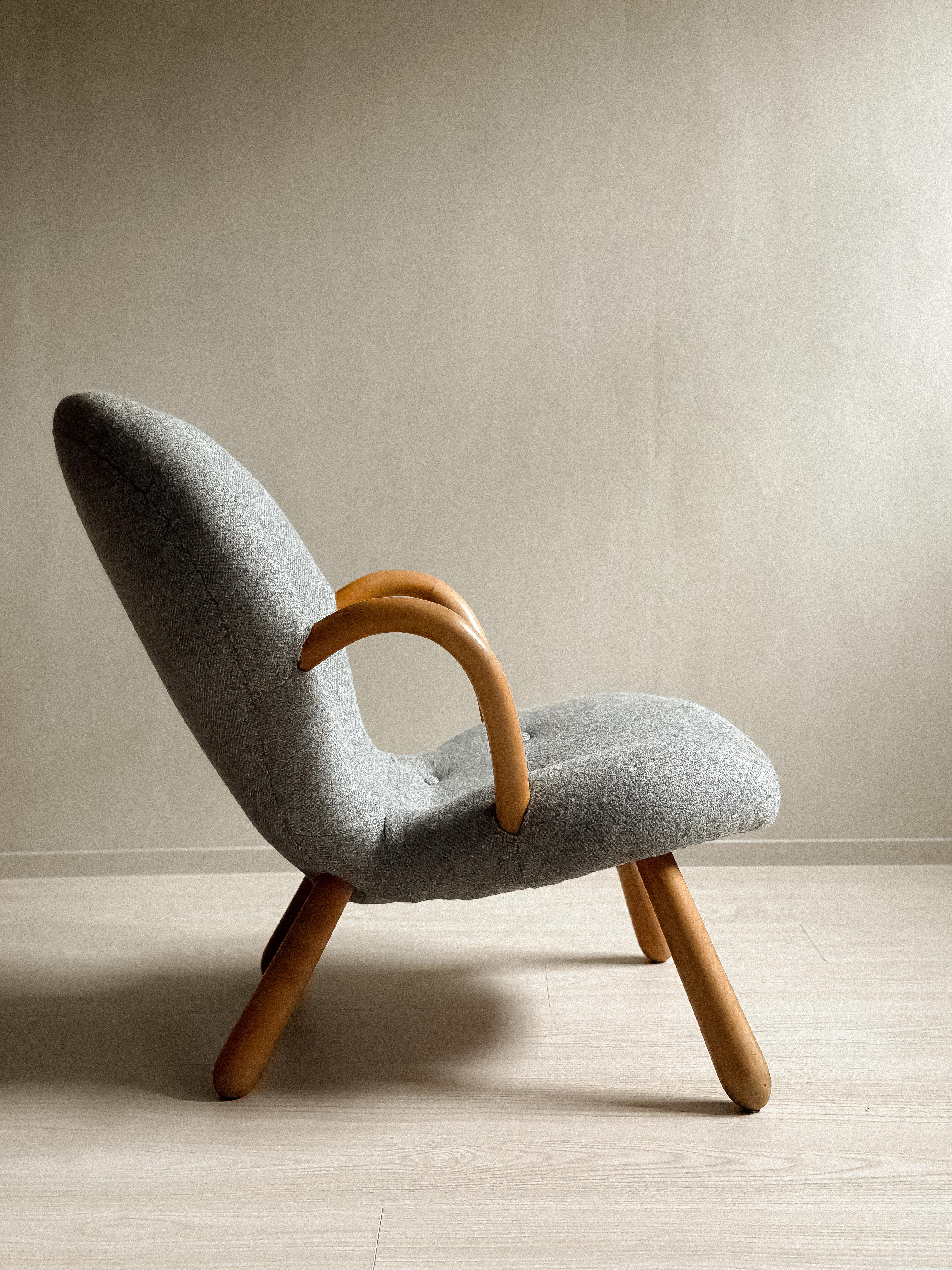 A Vintage Clam Chair, by Arnold Madsen for Vik & Blindheim, Norway 1953 1