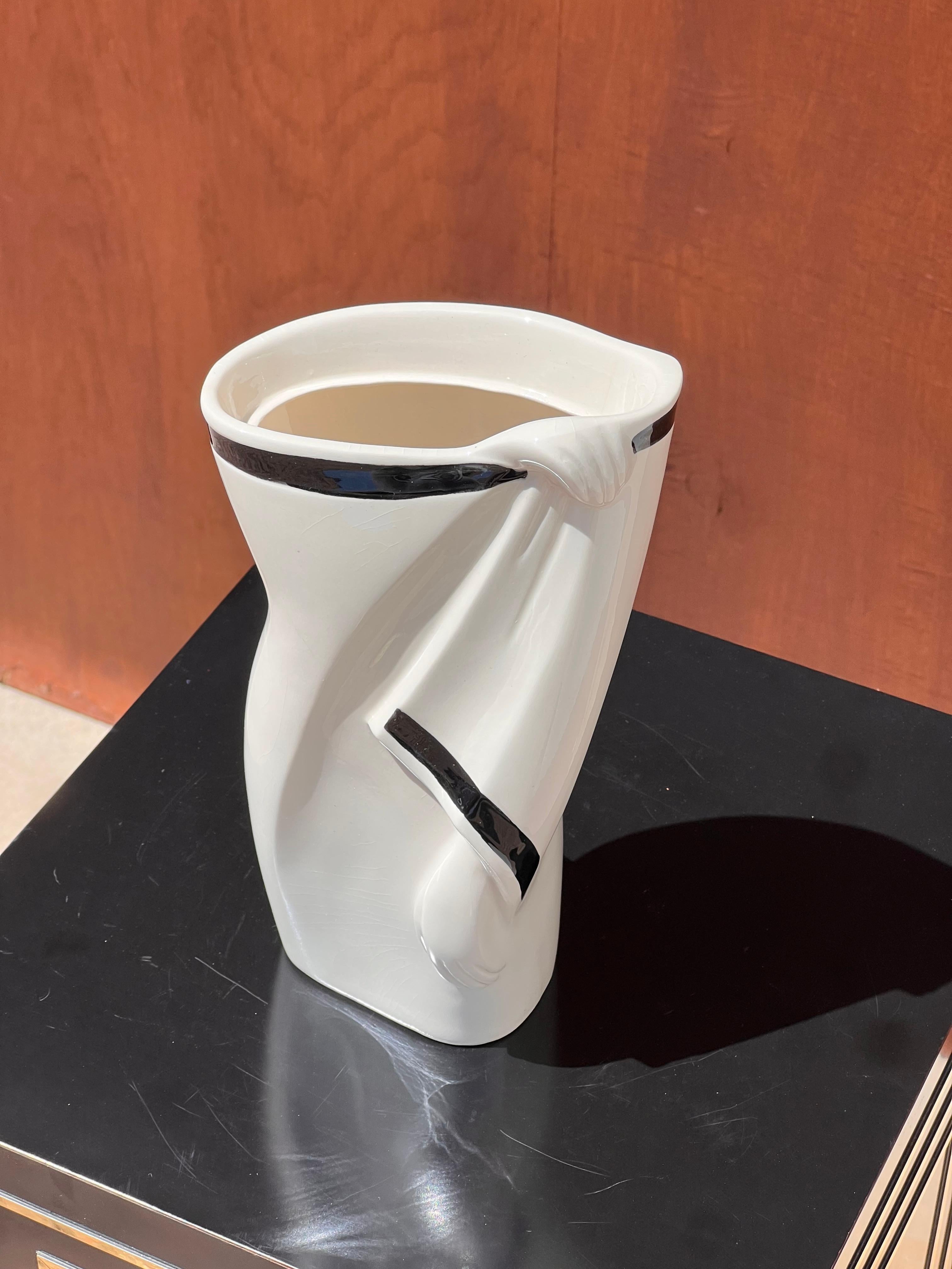Late 20th Century An authentic postmodern vase by Lindsey B., 1983 For Sale