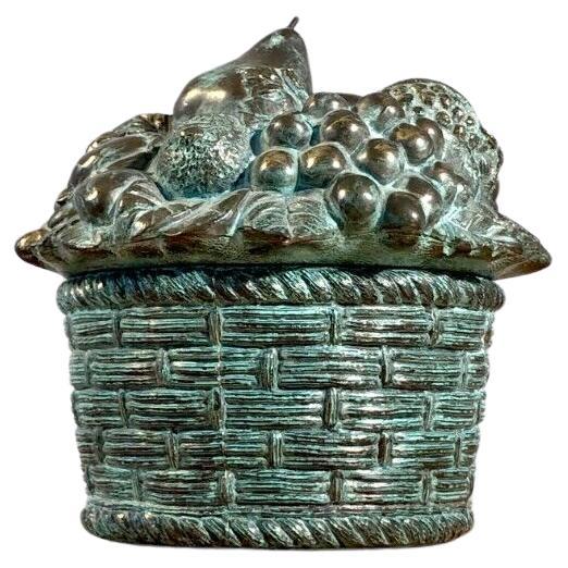 A SHABBY-CHIC BAROQUE SCULPTURAL BRONZE ICE BUCKET by MAURO MANETTI, Italy 1970 For Sale