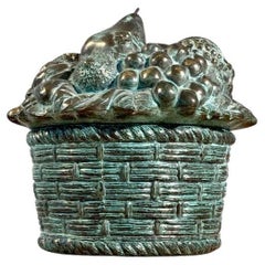 A Sculptural SHABBY-CHIC Baroque BRONZE ICE BUCKET by MAURO MANETTI, Italy 1970