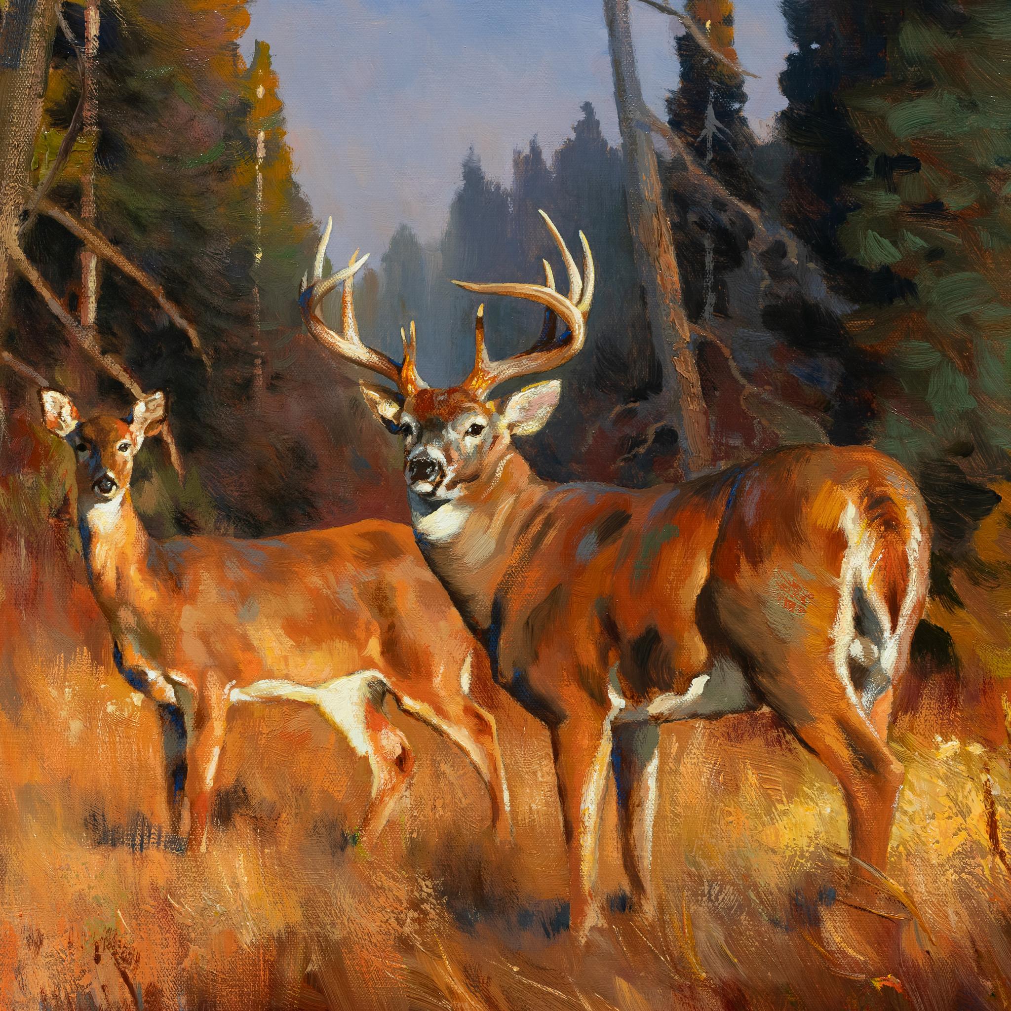 North Idaho artist. Oil on canvas; 24