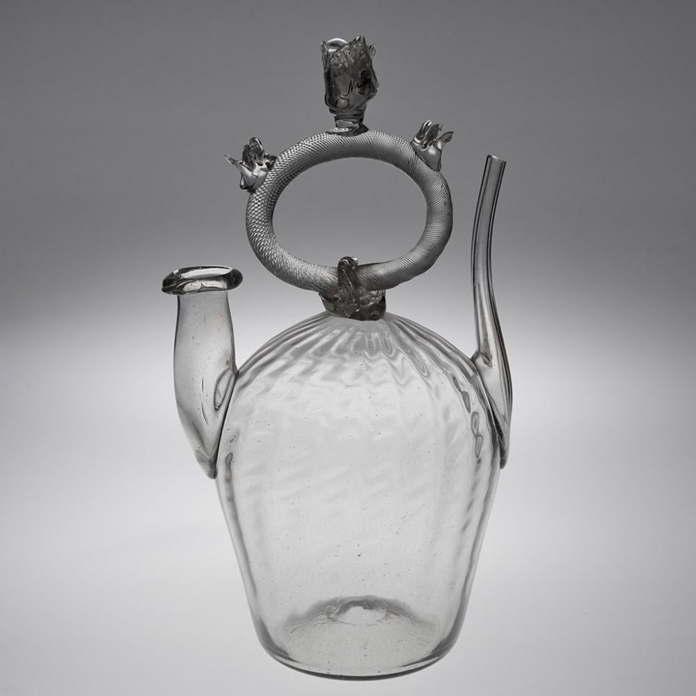 Spanish An Catalan Glass Cantir, 18th Century For Sale