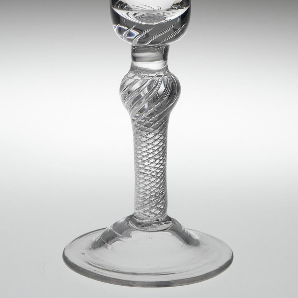 An Composite Stem Wine Glass, c1750 For Sale 1