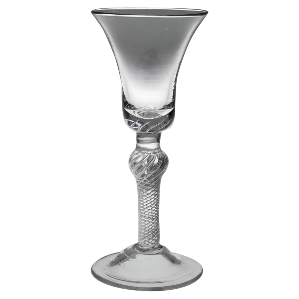 Verre à vin à pied composite, vers 1750
