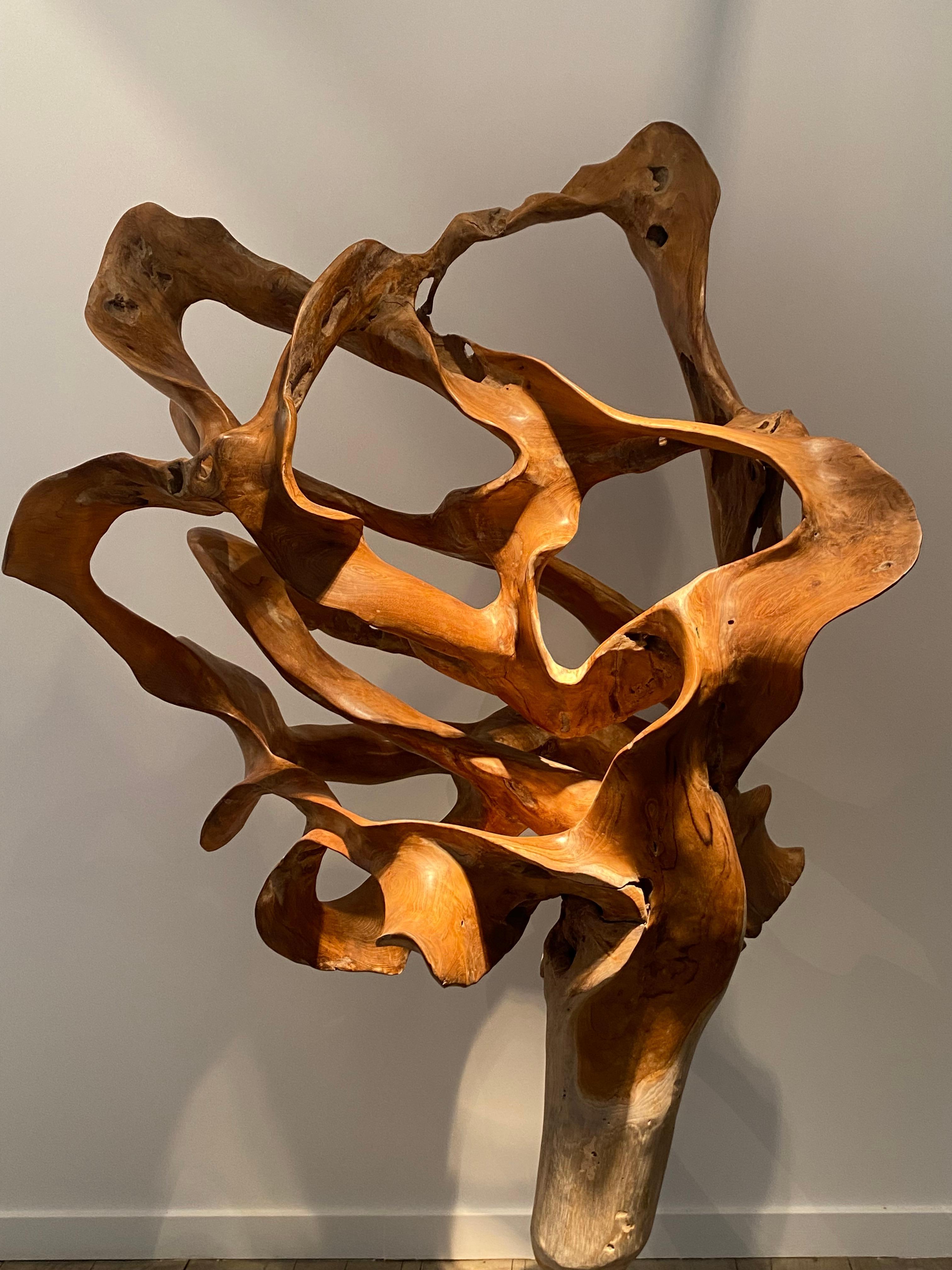 An contemporary Wooden Sculpture im Angebot 8