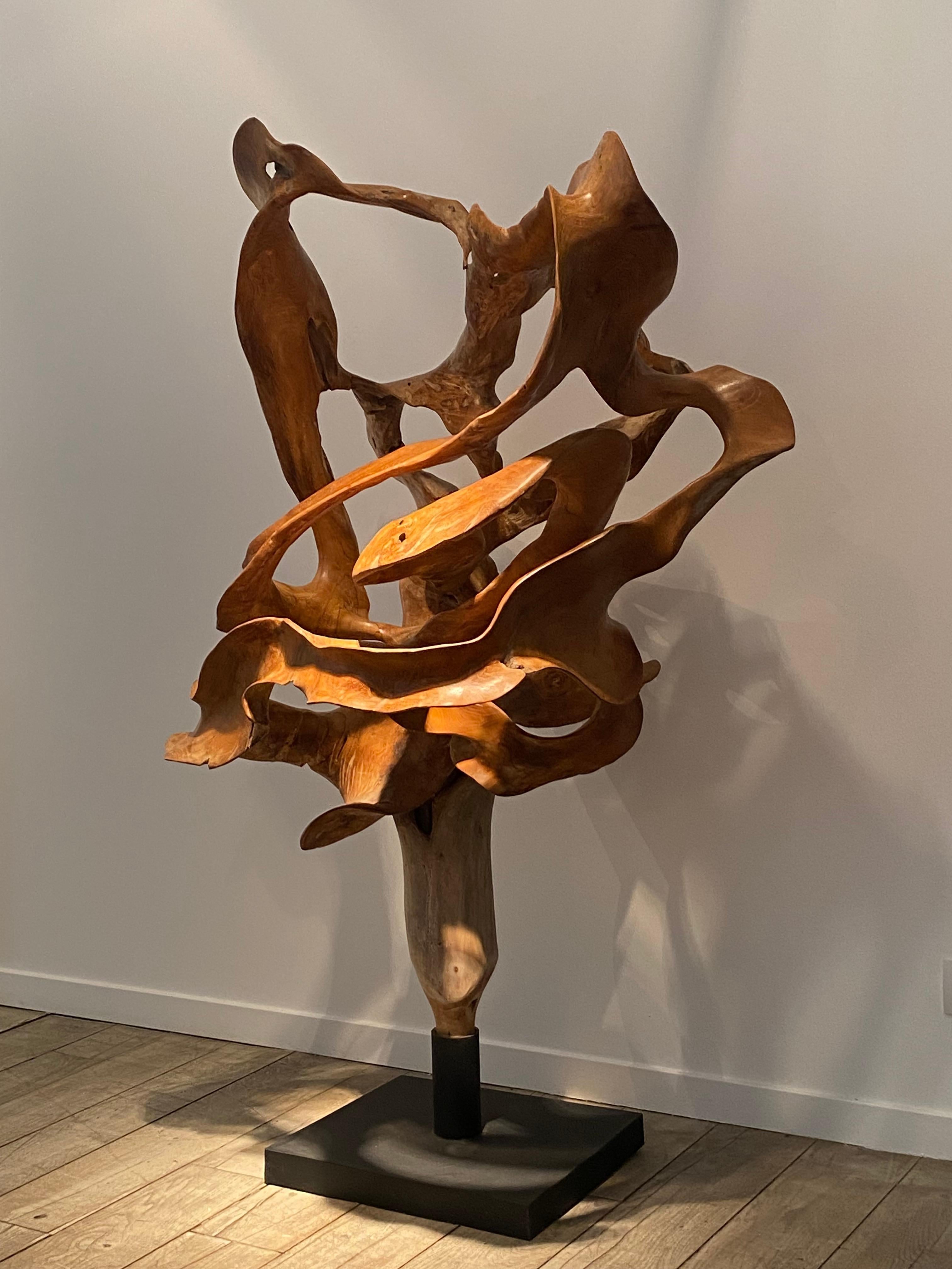 An contemporary Wooden Sculpture im Angebot 2