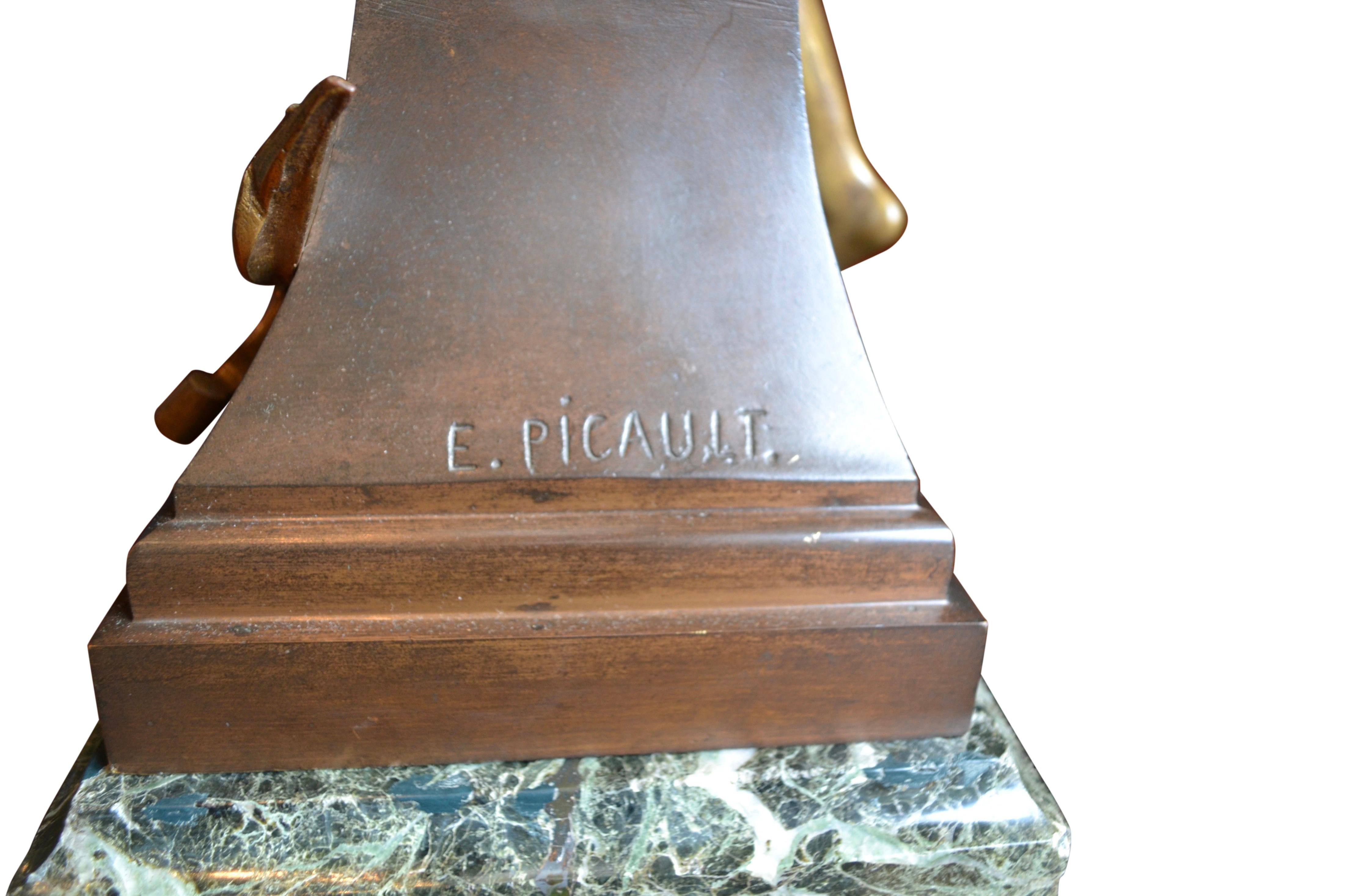Statue en bronze doré de Picault intitulée « Gratus Animus » ou « Gratitiude »  en vente 4
