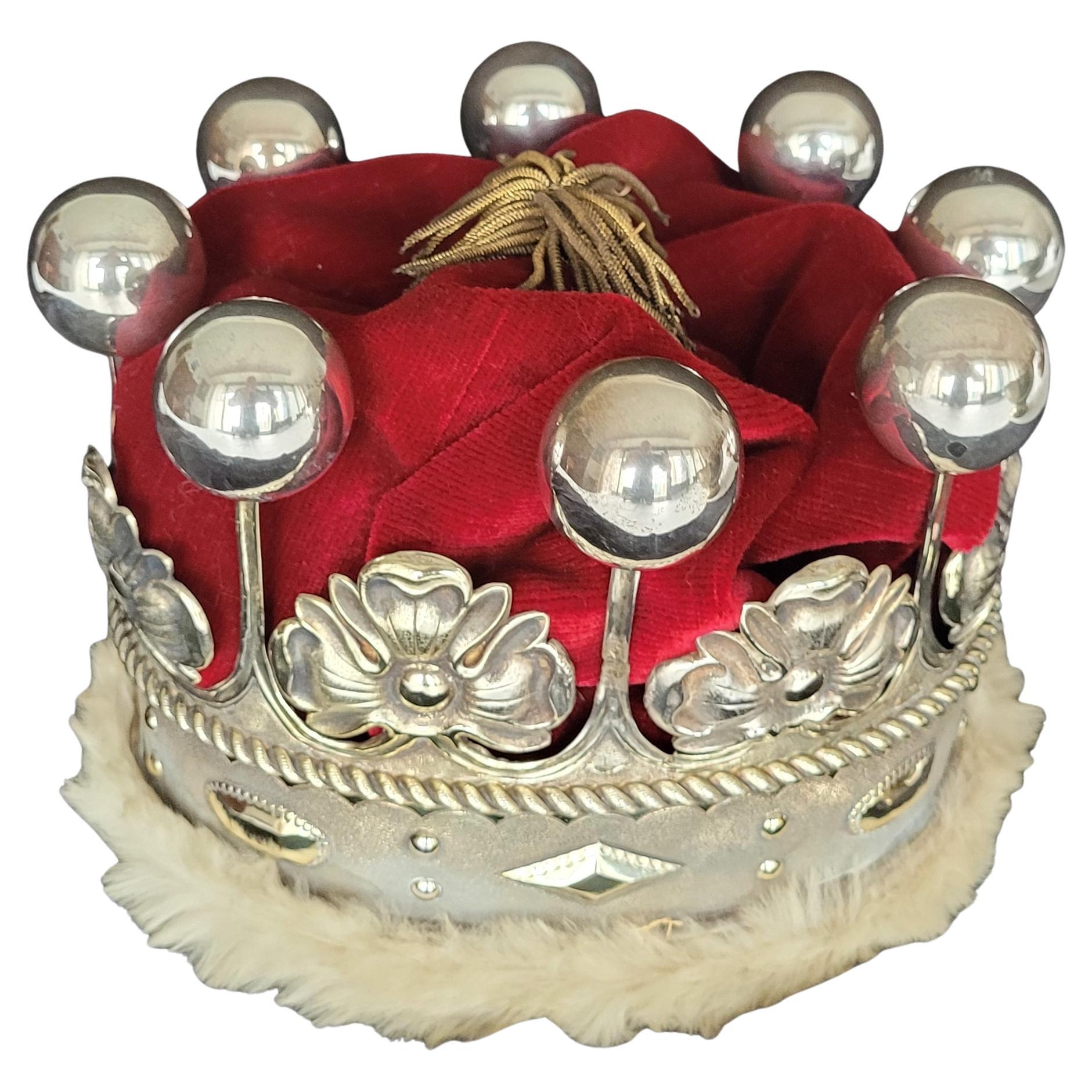 Coronet d'un comte en argent doré avec érable et velours, Hunt & Roskell, 1911