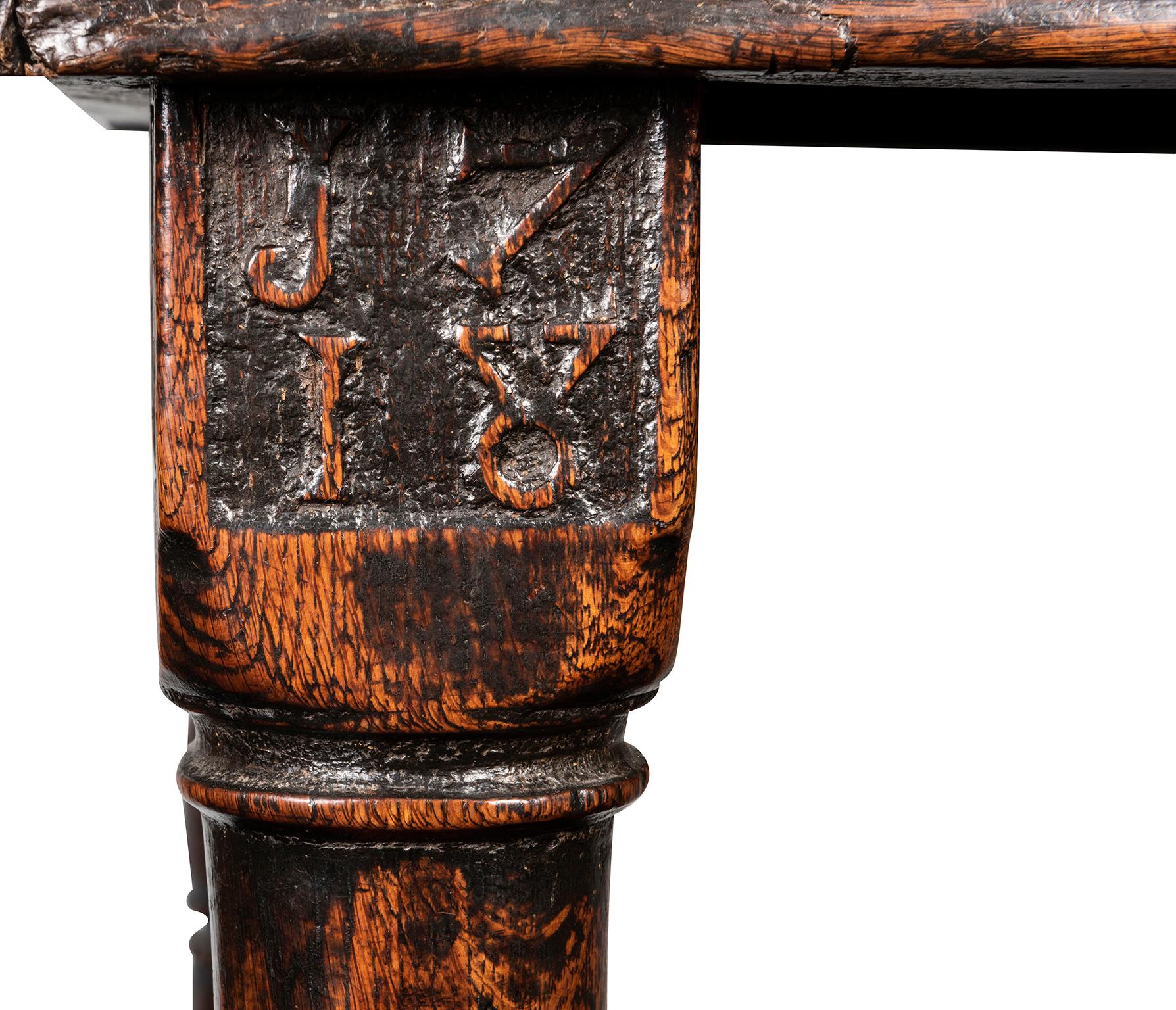 George I Early 18th Century English Oak Refectory Table