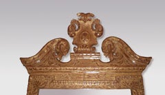 Early 18th Century George II Period Gilt Gesso Mirror
