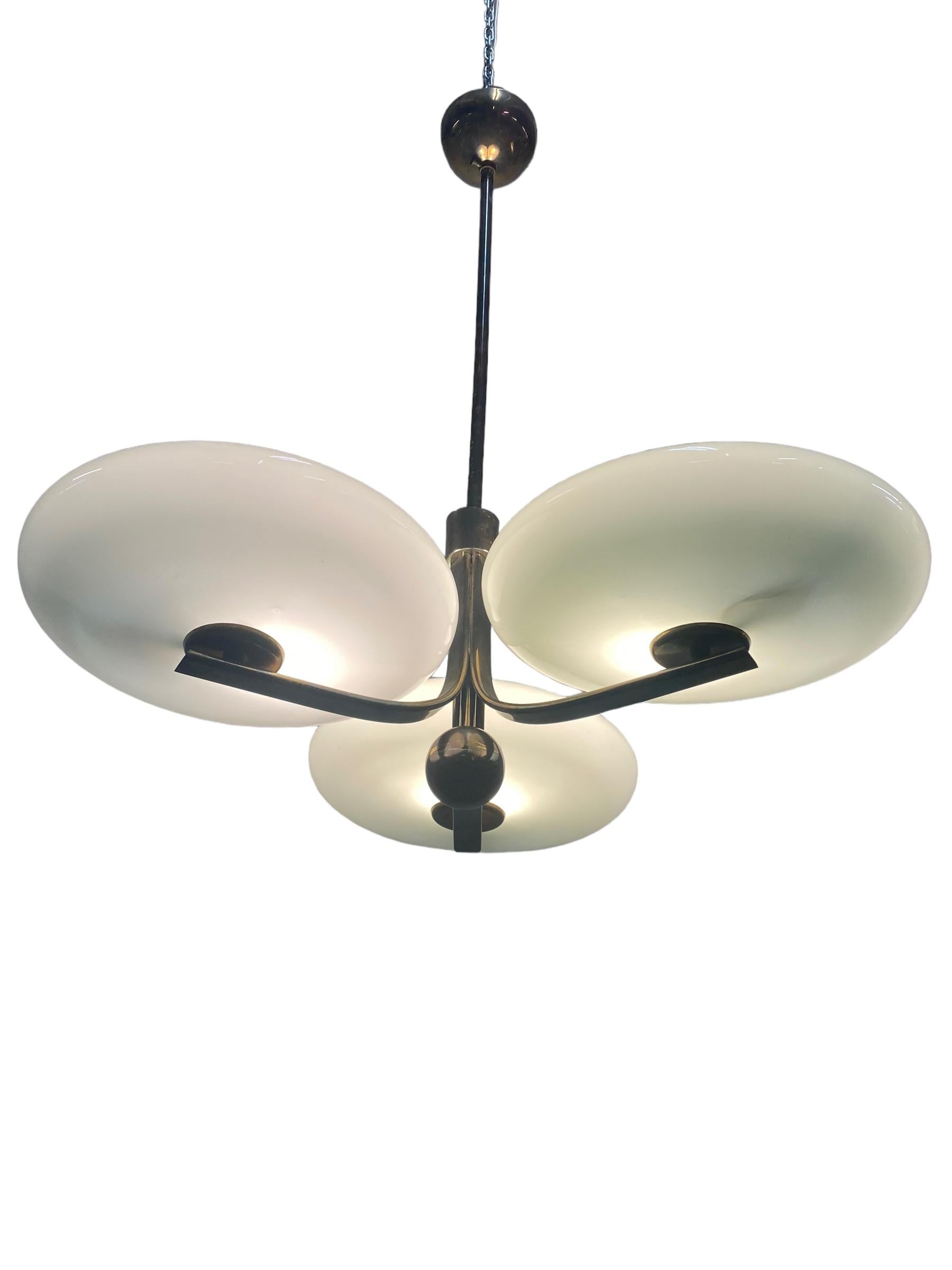 Mid-20th Century An Early 1930s Paavo Tynell Ceiling Lamp in Full Original Condition For Sale