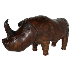An Early 1960's Leather Rhinoceros Footstool by Dimitri Omersa for Liberty's